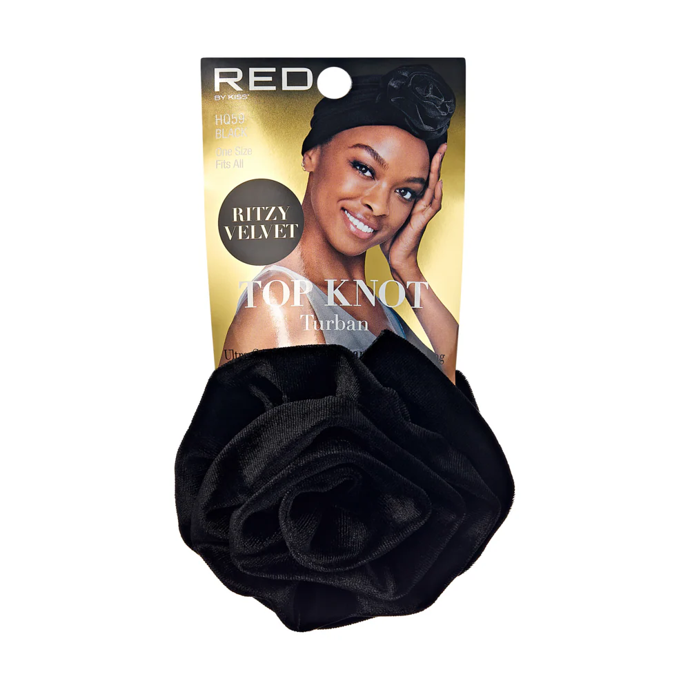 RED by KISS Ritzy Velvet Top Knot Satin Lined Turban - Image 4