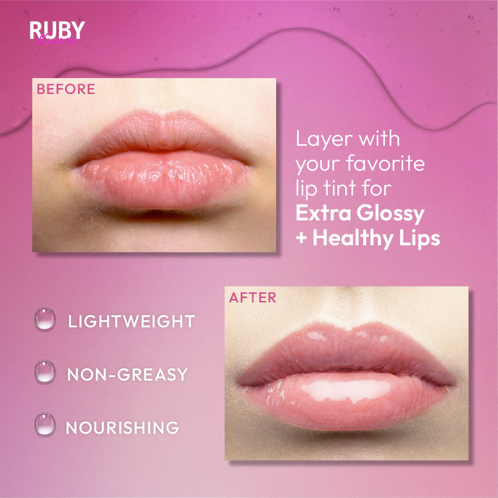 Ruby Kisses Moisturizing & Healing Hydrating Clear Lip Oil Treatment Multipack - Image 3