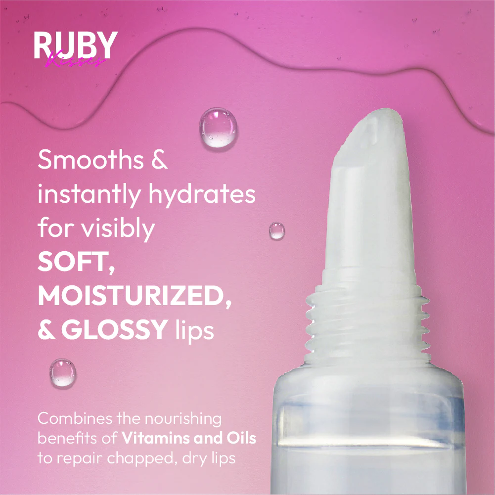 Ruby Kisses Moisturizing & Healing Hydrating Clear Lip Oil Treatment Multipack - Image 4