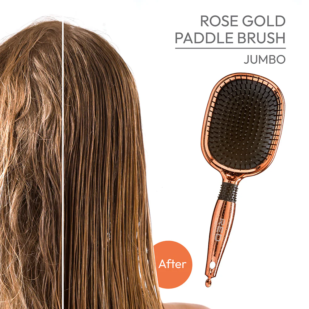 RED by KISS Rose Gold Chrome Paddle Brush - Image 3