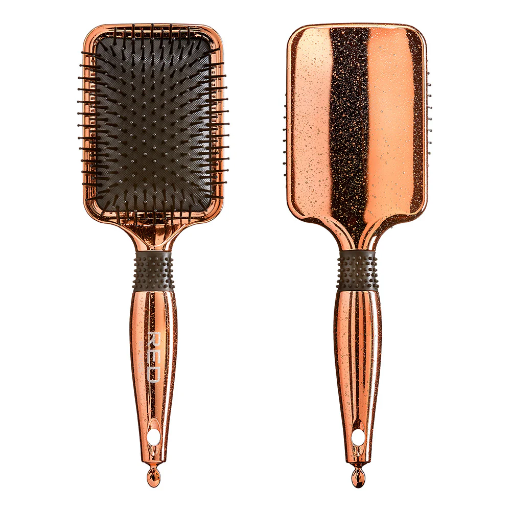 RED by KISS Rose Gold Chrome Paddle Brush - Image 6