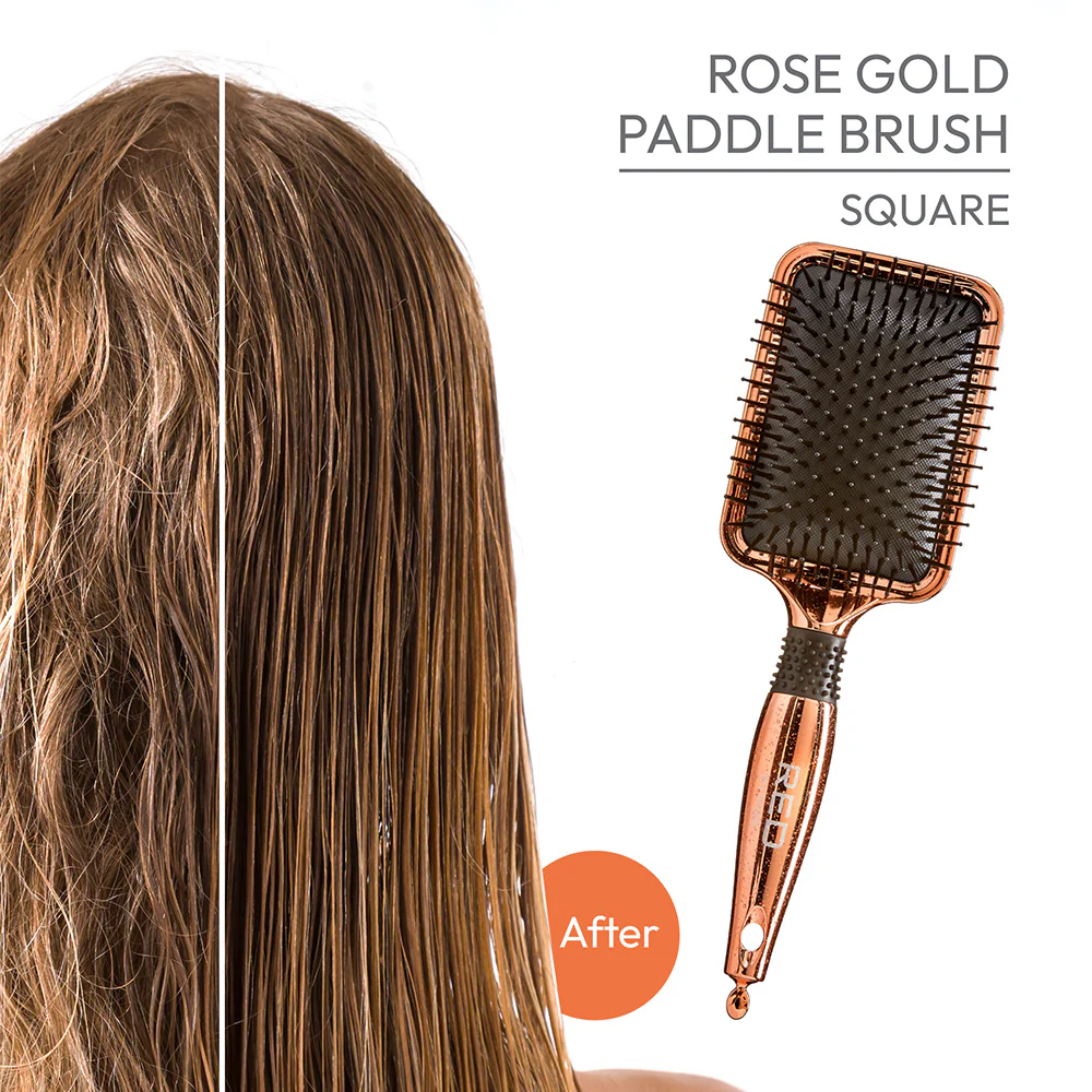 RED by KISS Rose Gold Chrome Paddle Brush - Image 8