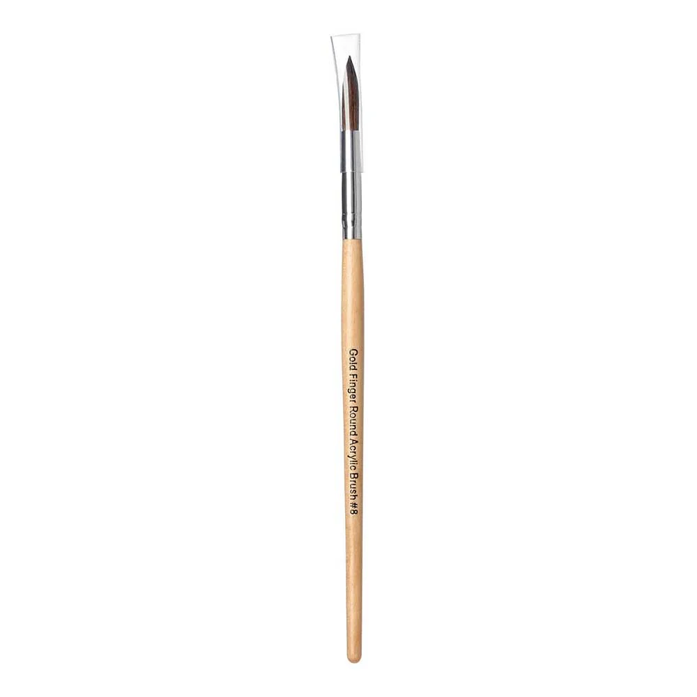 Gold Finger Round Acrylic Brush - Image 5