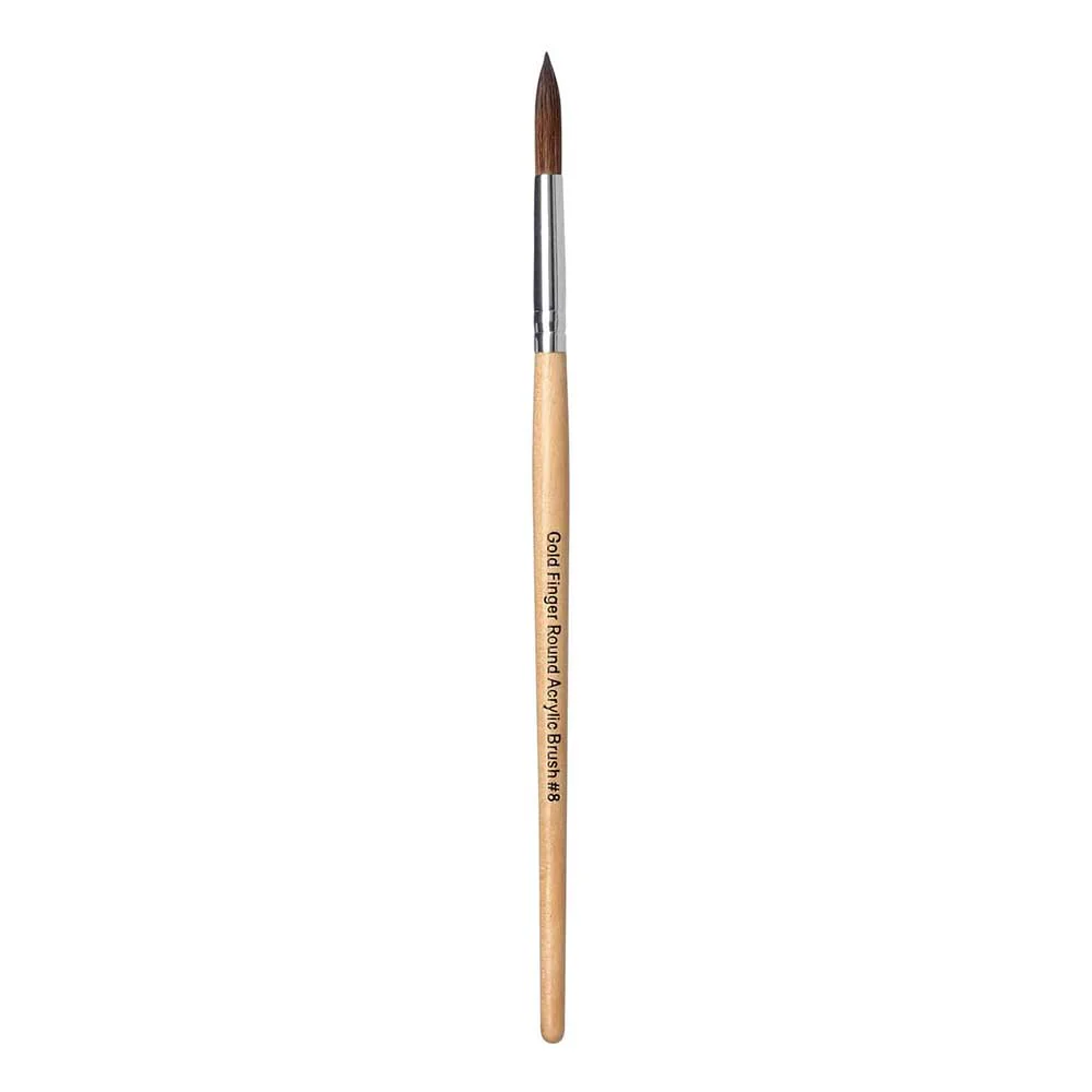 Gold Finger Round Acrylic Brush - Image 6