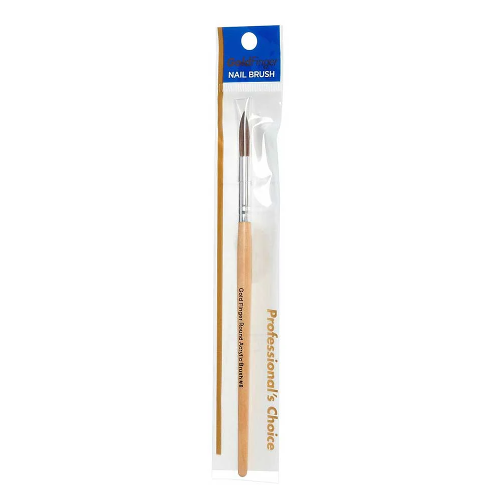 Gold Finger Round Acrylic Brush - Image 7