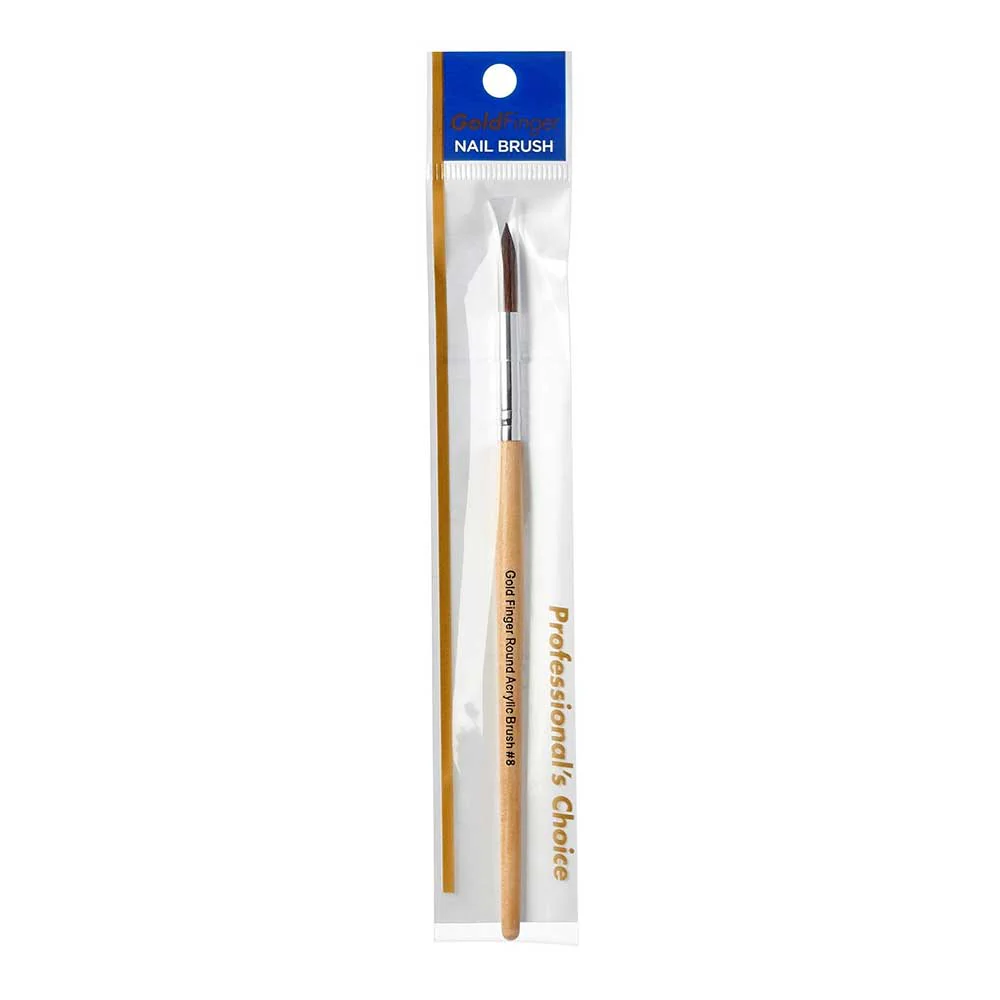 Gold Finger Round Acrylic Brush - Image 9