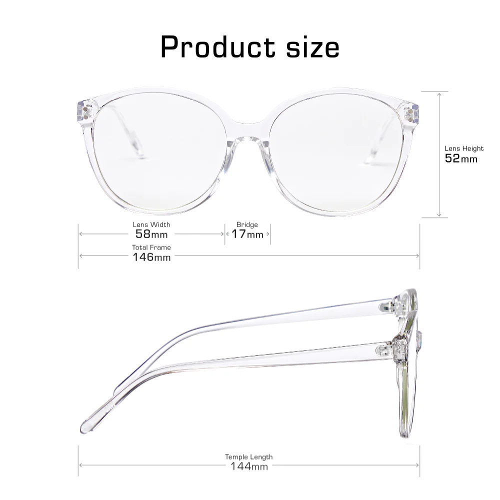 Mad Shade Round Clear Eyeglasses #30 - Image 5