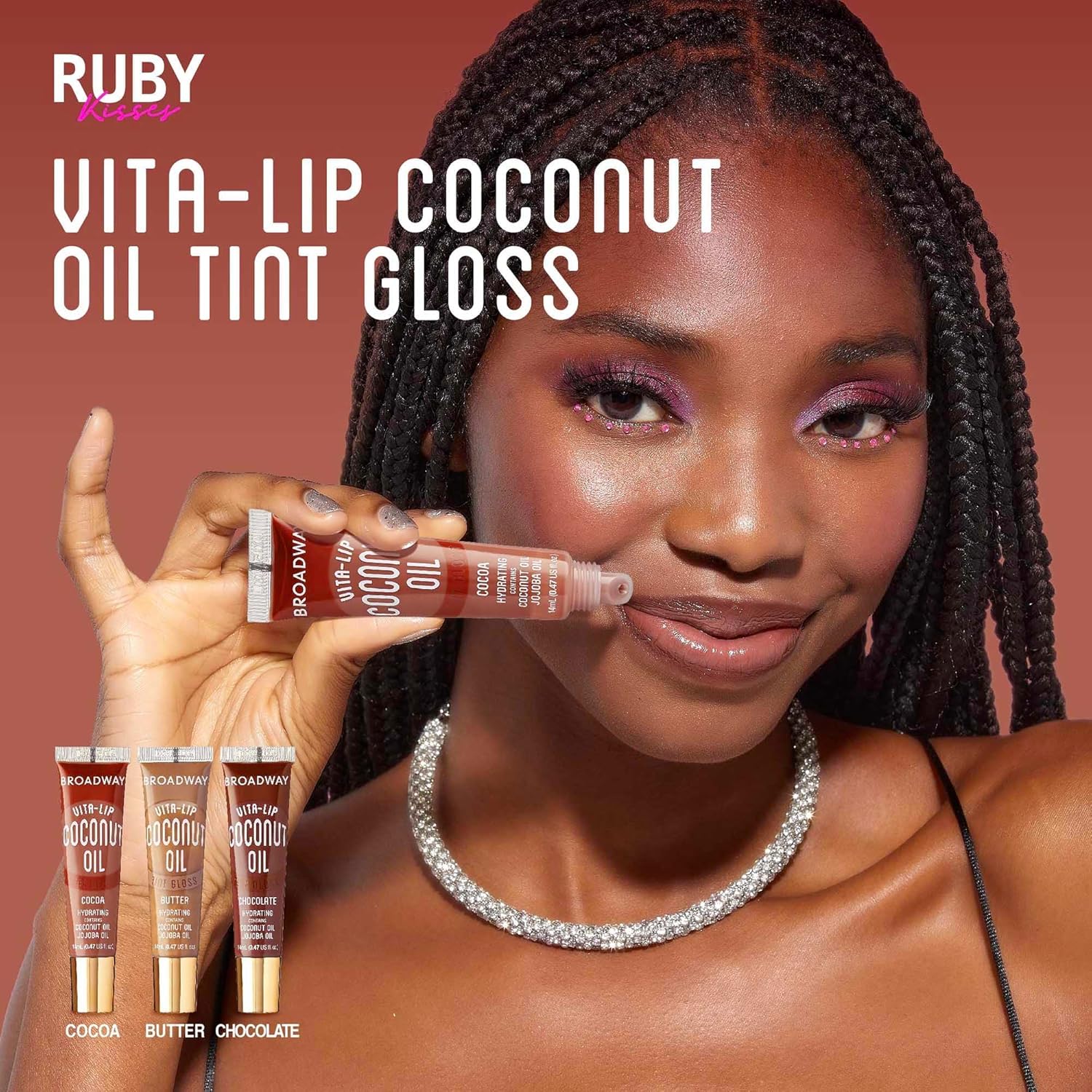 Ruby Kisses Broadway Lip Gloss Vita-Lip Clear Lip Gloss, Moisturizing, Soothing, Super Glossy with Vitamin Oil (11 pcs Tinted and Clear) - Image 10