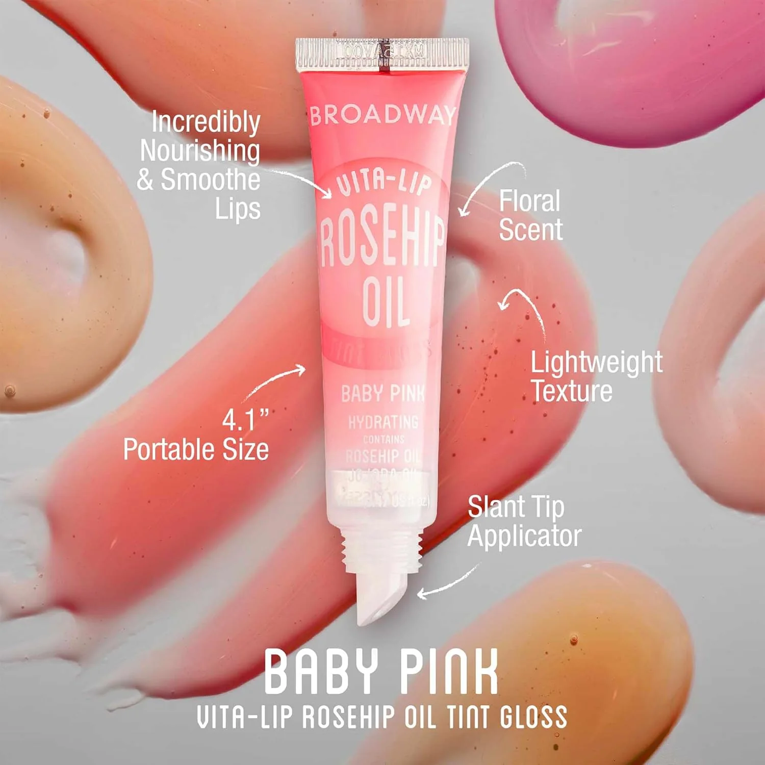 Ruby Kisses Broadway Lip Gloss Vita-Lip Clear Lip Gloss, Moisturizing, Soothing, Super Glossy with Vitamin Oil (11 pcs Tinted and Clear) - Image 2