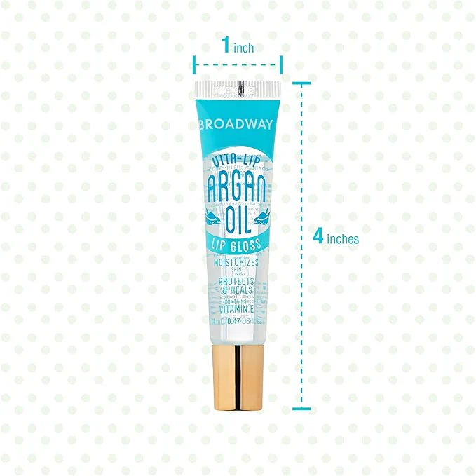 Ruby Kisses Broadway Vita-Lip Clear Lip Gloss, Ultra-Hydrating & Soothing Formula with Vitamins, High-Shine Non-Sticky Finish Lip Balm with Mint, Rosehip, Coconut, Mango, Argan, Honey, Shea (8 Pack) - Image 7
