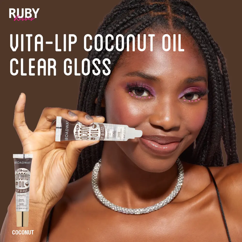 Ruby Kisses Broadway Vita-Lip Gloss – Value Set (Rosehip & Coconut) Ultra-Hydrating & Soothing Formula with Vitamin Oils - Image 22