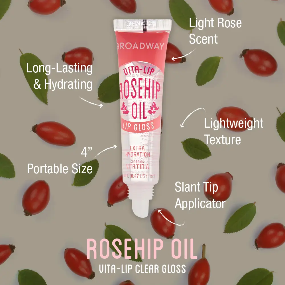 Ruby Kisses Broadway Vita-Lip Gloss – Value Set (Rosehip & Coconut) Ultra-Hydrating & Soothing Formula with Vitamin Oils - Image 3