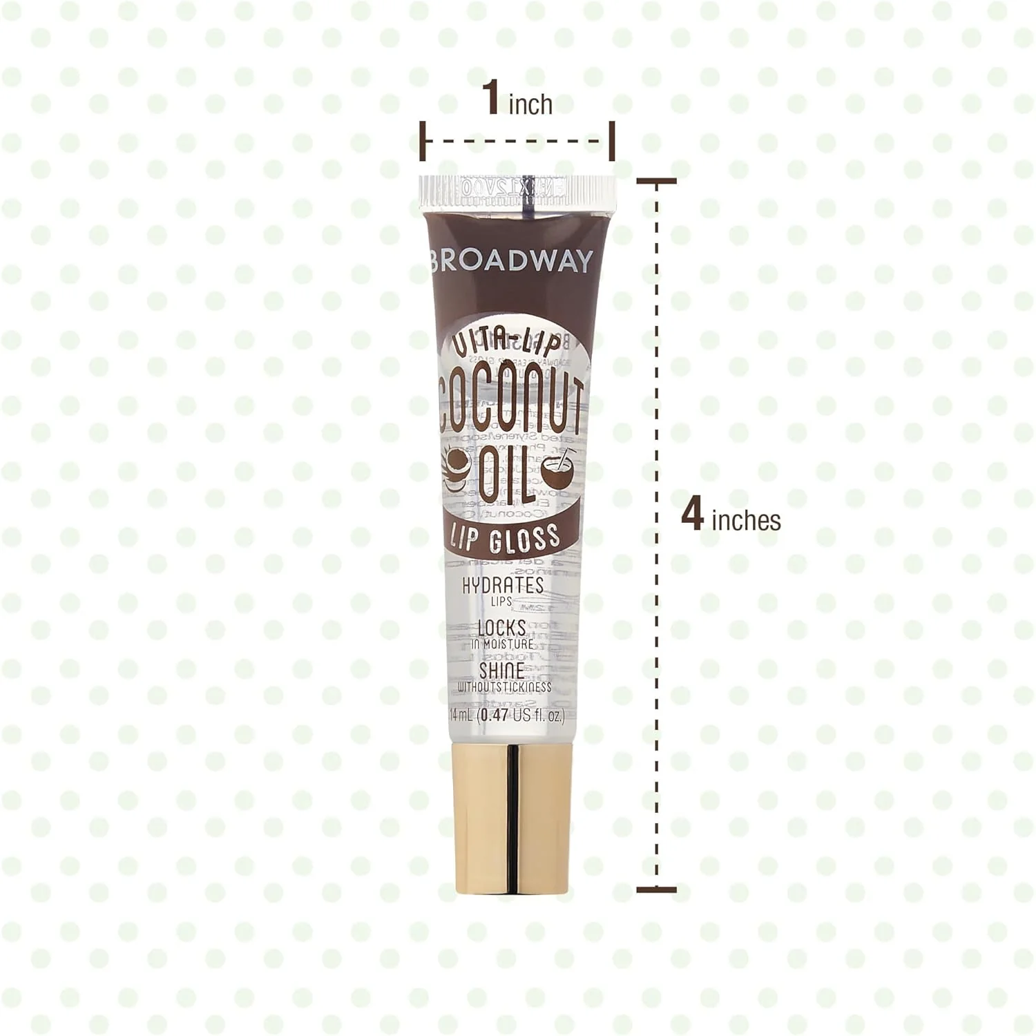 Ruby Kisses Broadway Vita-Lip Clear Lip Gloss Ultra-Hydrating & Soothing Formula with Vitamin Oils, High-Shine Non-Sticky Finish Lip Balm with Honey, Argan Oil, Shea, Mango Butter, Cherry, Peach (7 Pack) - Image 6