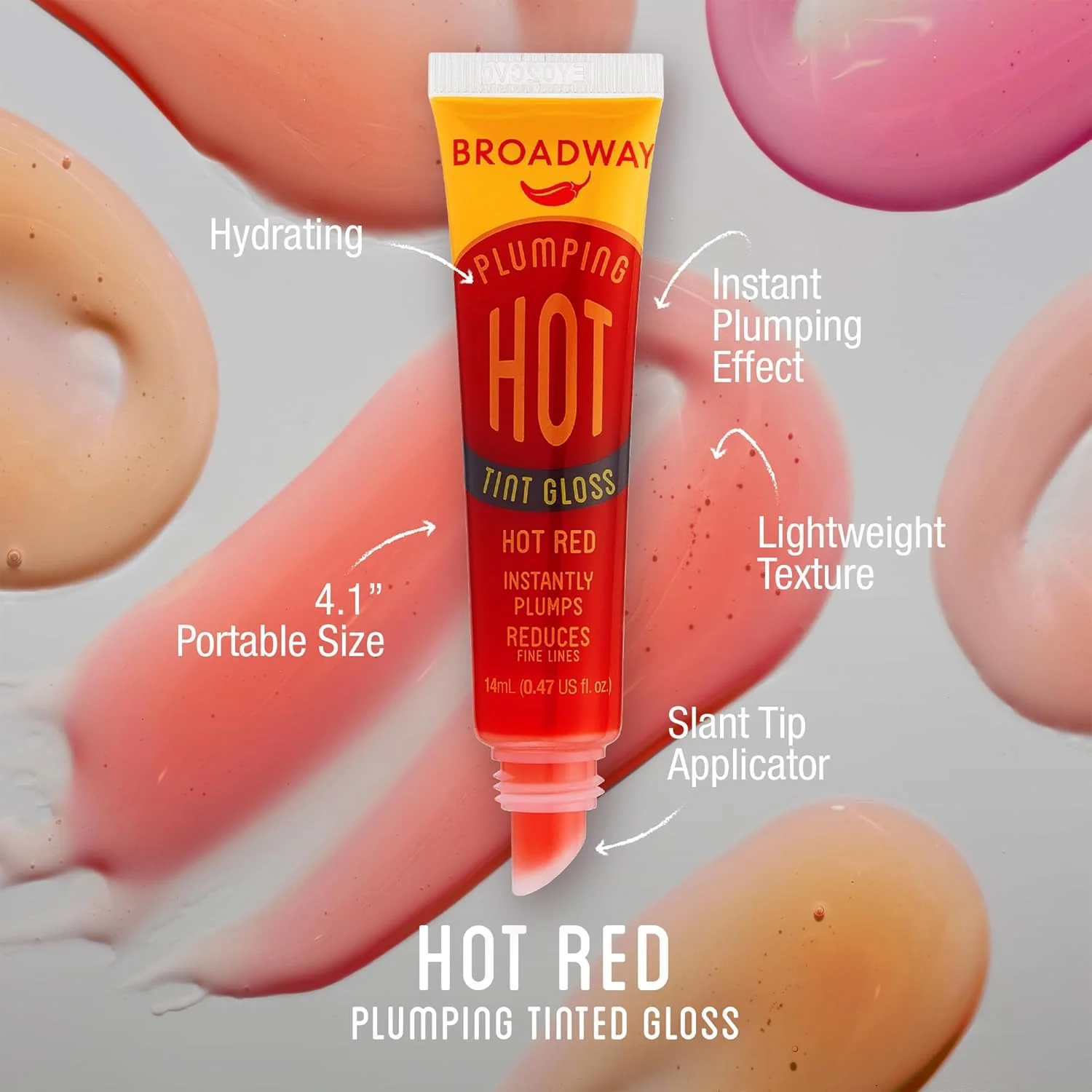 Ruby Kisses Broadway Vita-Lip Tinted & Clear Lip Gloss Ultra-Hydrating & Soothing Formula, High-Shine Non-Sticky Lip Balm with Mint, Rosehip, Coconut, Mango, Argan, Vitamin E, Honey, Shea (10 Pack) - Image 2