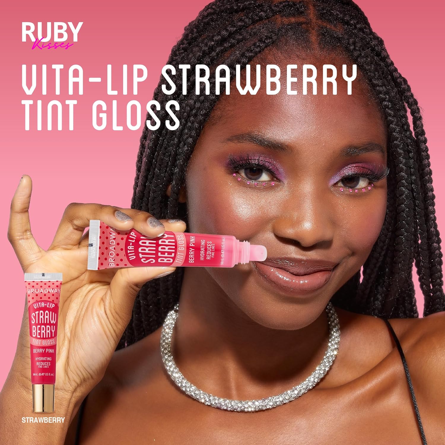 Ruby Kisses Broadway Vita-Lip Tinted & Clear Lip Gloss Ultra-Hydrating & Soothing Formula, High-Shine Non-Sticky Lip Balm with Mint, Rosehip, Coconut, Mango, Argan, Vitamin E, Honey, Shea (10 Pack) - Image 5