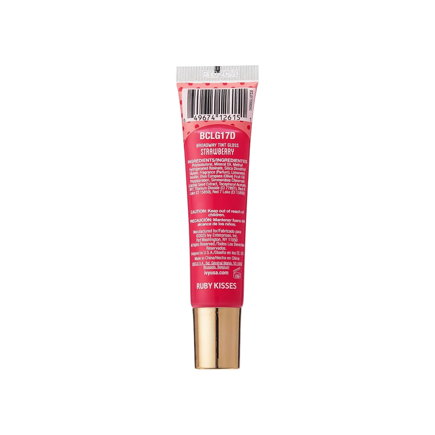 Ruby Kisses Broadway Vita-Lip Tinted & Clear Lip Gloss Ultra-Hydrating & Soothing Formula, High-Shine Non-Sticky Lip Balm with Mint, Rosehip, Coconut, Mango, Argan, Vitamin E, Honey, Shea (10 Pack) - Image 7
