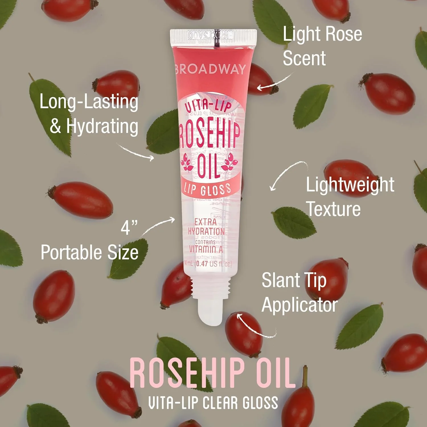 Ruby Kisses Broadway Vita-Lip Tinted Lip Gloss Ultra-Hydrating, Nourishing, Soothing Formula with Vitamins, High-Shine Non-Sticky Lip Balm with Rosehip+Coconut Oil, Pink & Red Shades (6 Pack) - Image 3