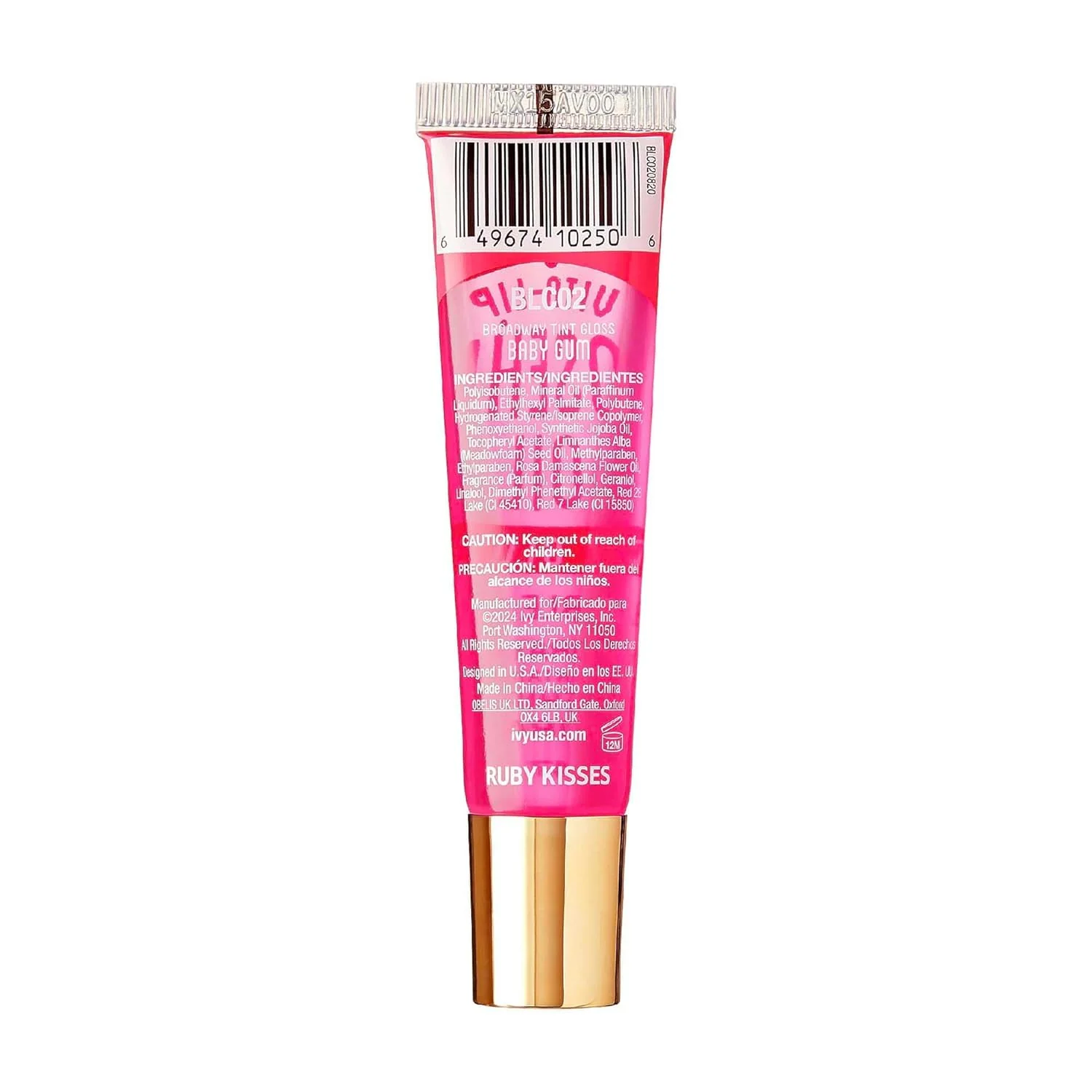 Ruby Kisses Broadway Vita-Lip Tinted Lip Gloss Ultra-Hydrating, Nourishing, Soothing Formula with Vitamins, High-Shine Non-Sticky Lip Balm with Rosehip+Coconut Oil, Pink & Red Shades (6 Pack) - Image 9