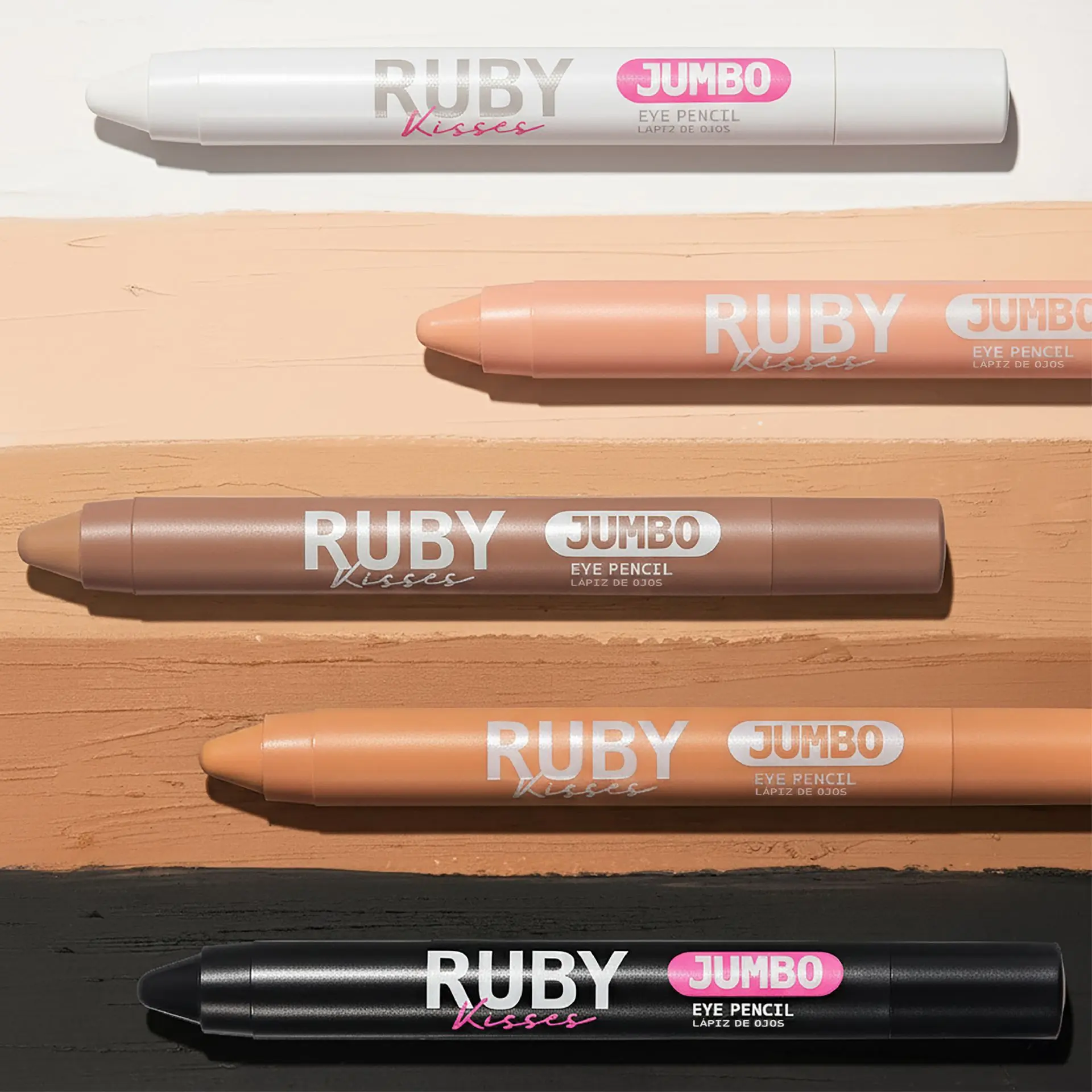 Ruby Kisses Jumbo Eye Pencil with Sharpener – Smooth, Multi-Purpose Eye Makeup Stick - Image 44