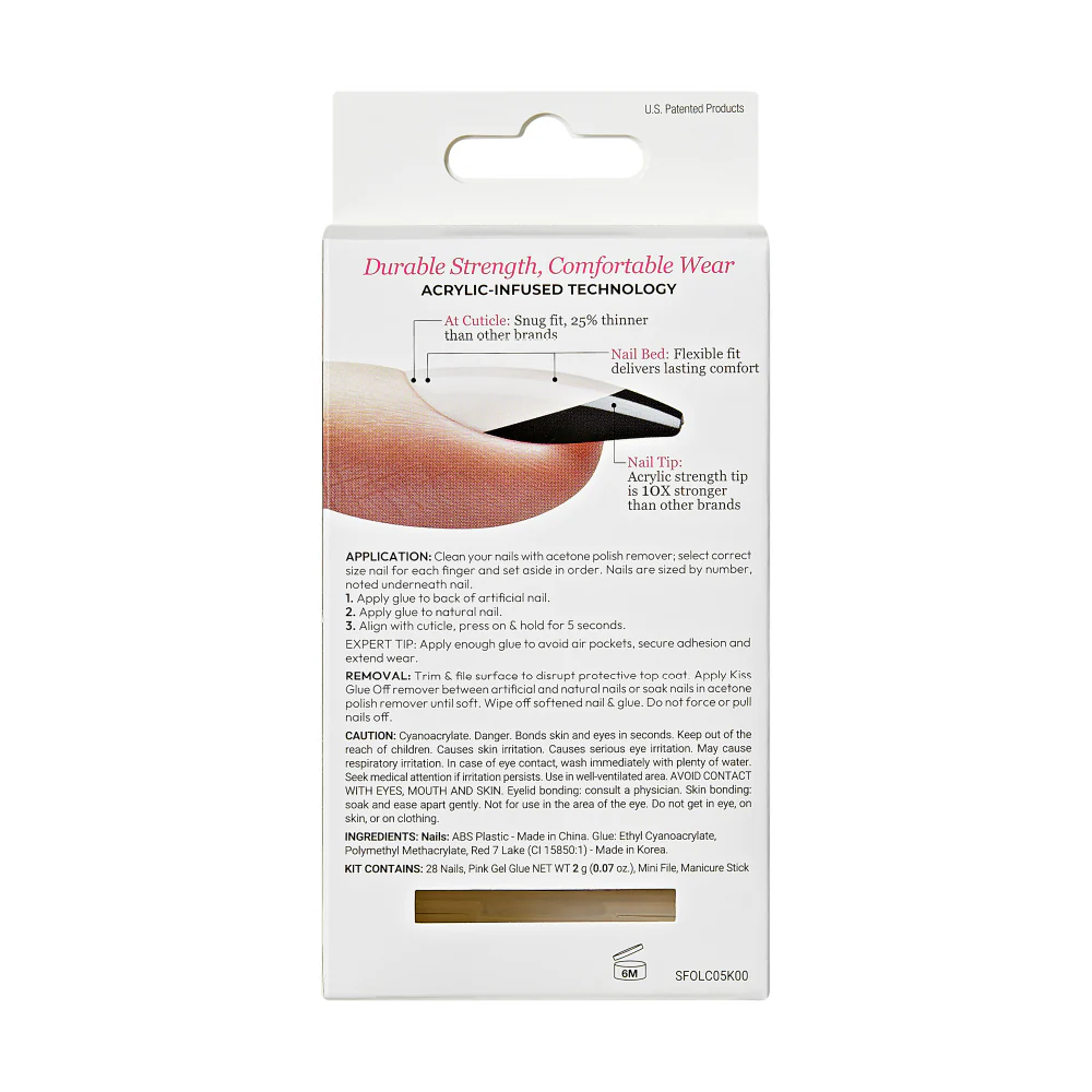 KISS Salon Acrylic French Nails  - Flames - Image 7