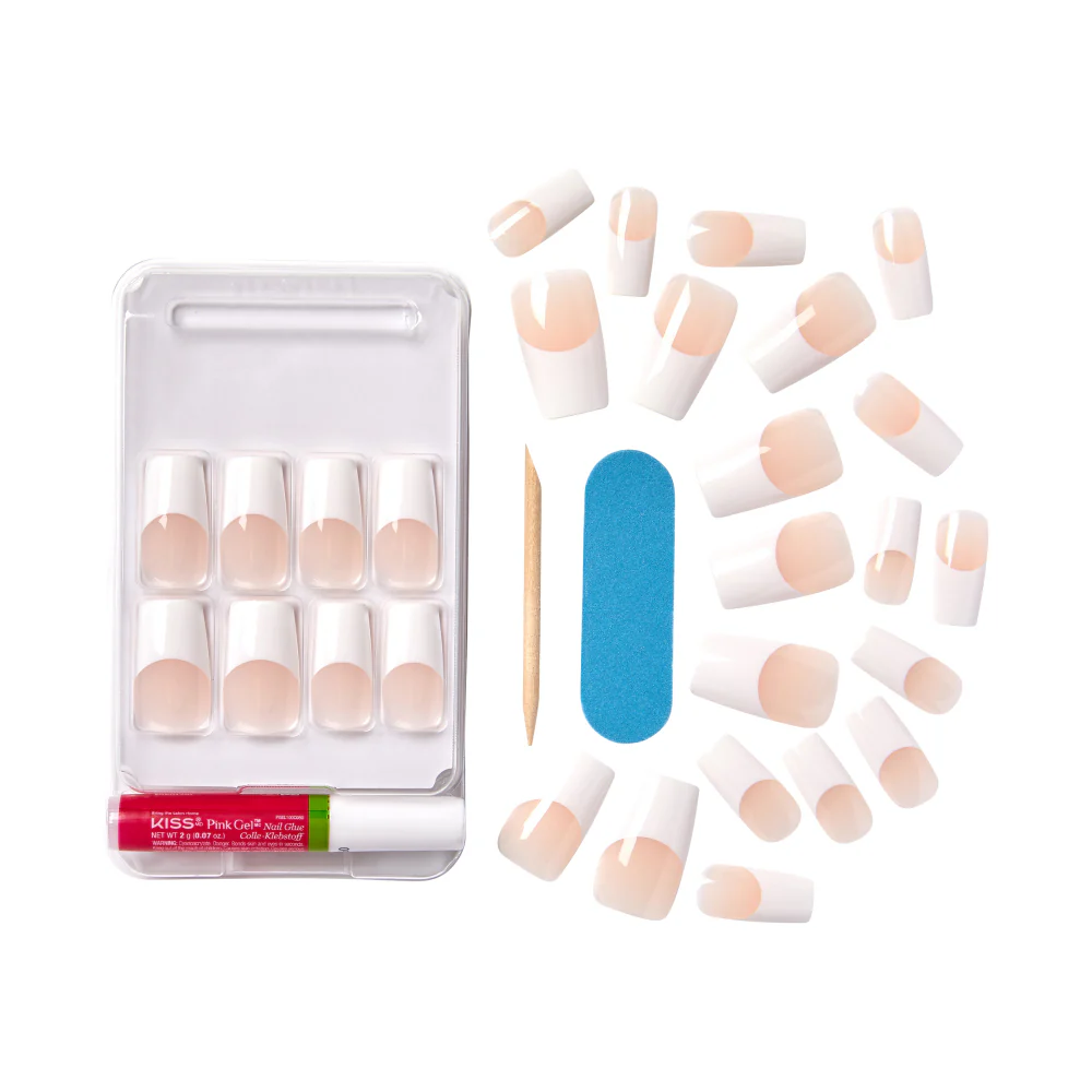 KISS Salon Acrylic French Wider Fit Nails - High Price - Image 4