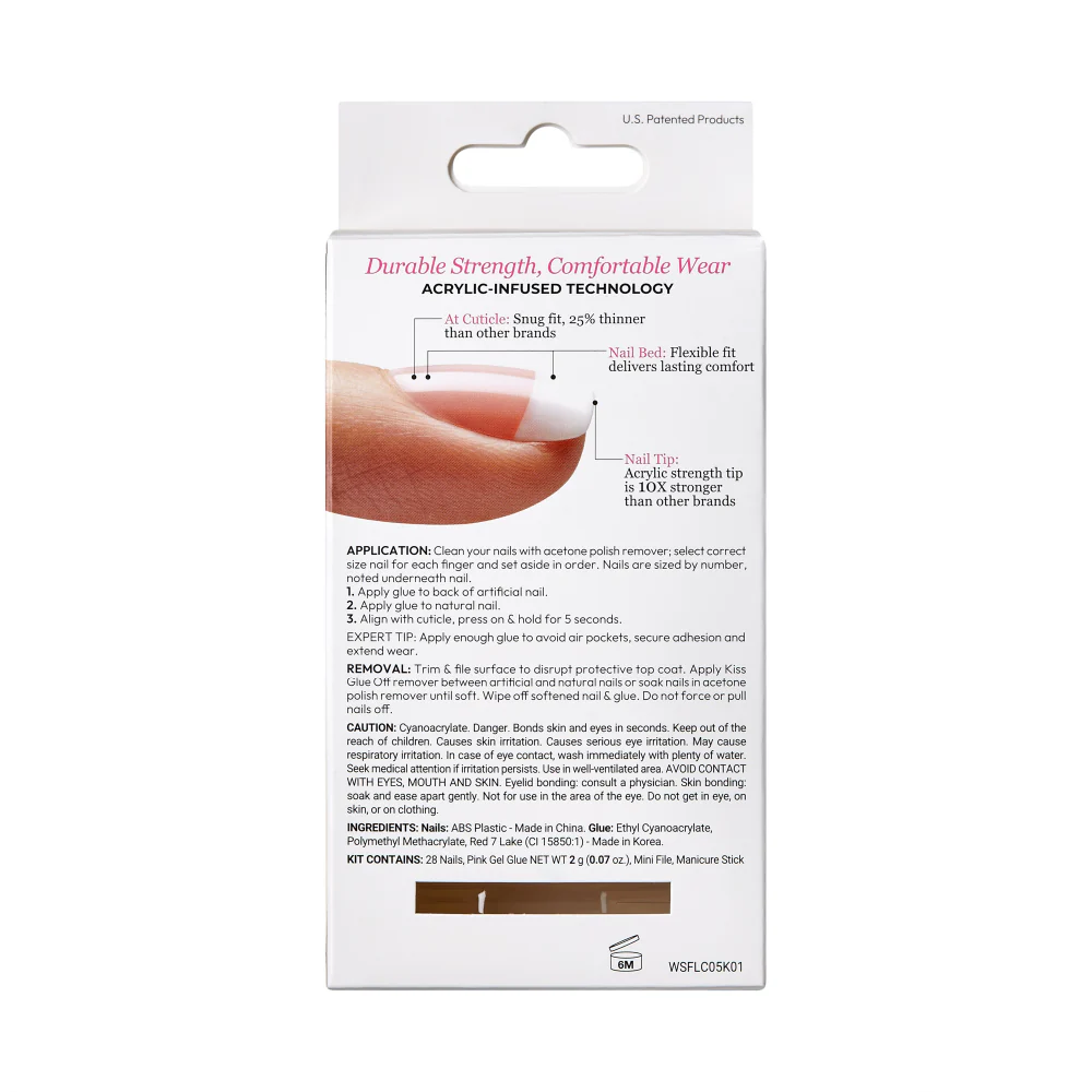 KISS Salon Acrylic French Wider Fit Nails - High Price - Image 7