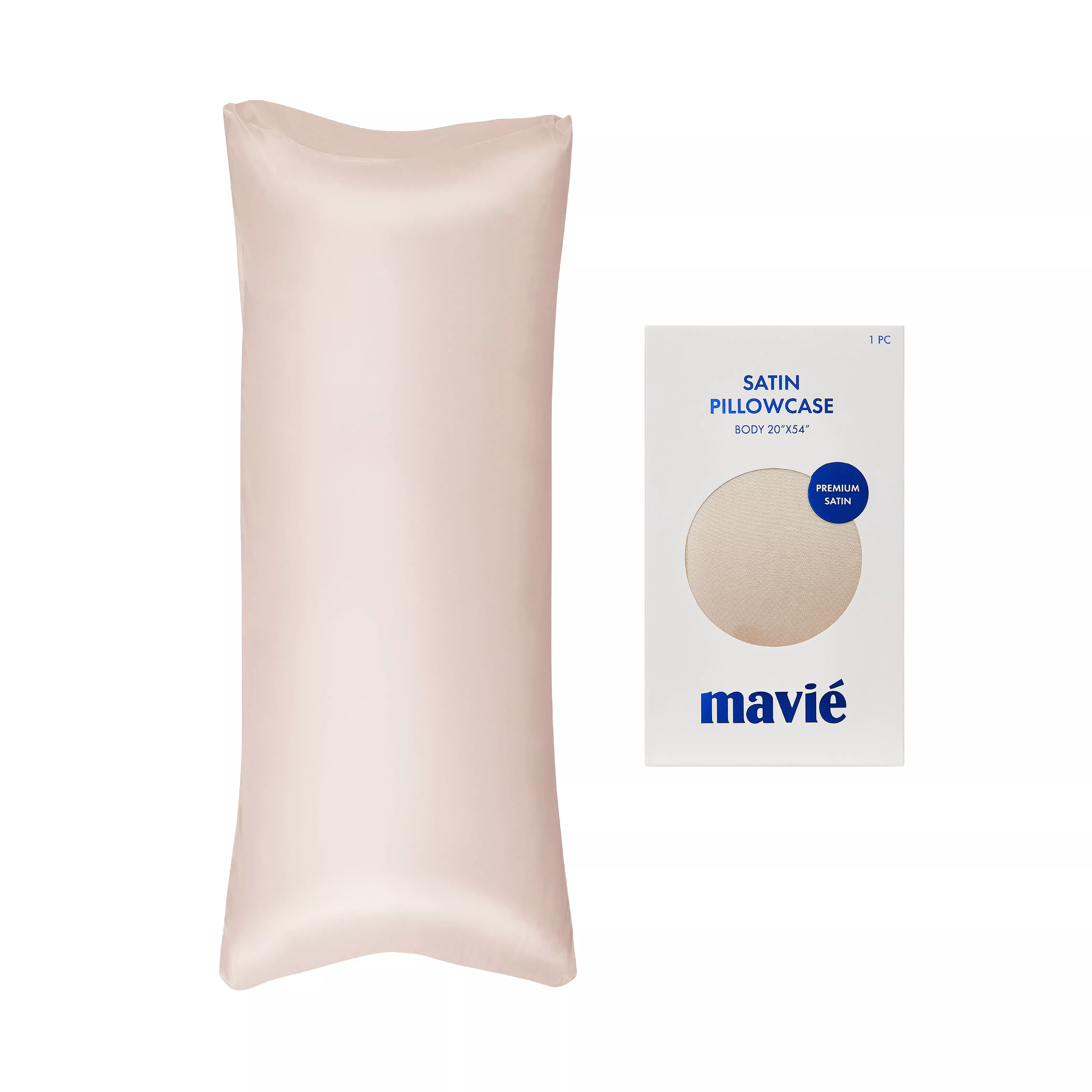 MAVIE Satin Body Pillowcase 20" x 54" - Silky Soft Long Pillow Cover with Envelope Closure - Image 18