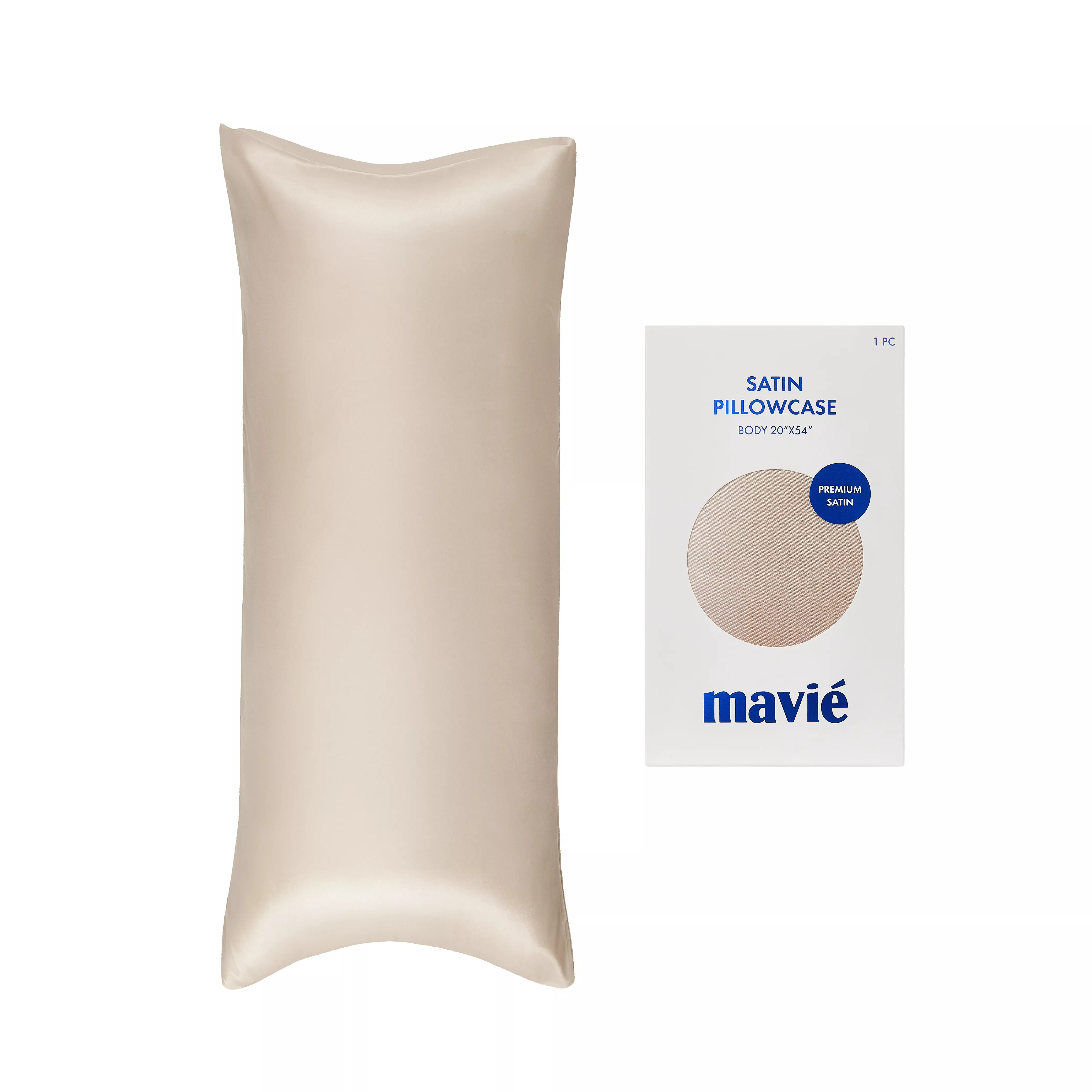 MAVIE Satin Body Pillowcase 20" x 54" - Silky Soft Long Pillow Cover with Envelope Closure - Image 28
