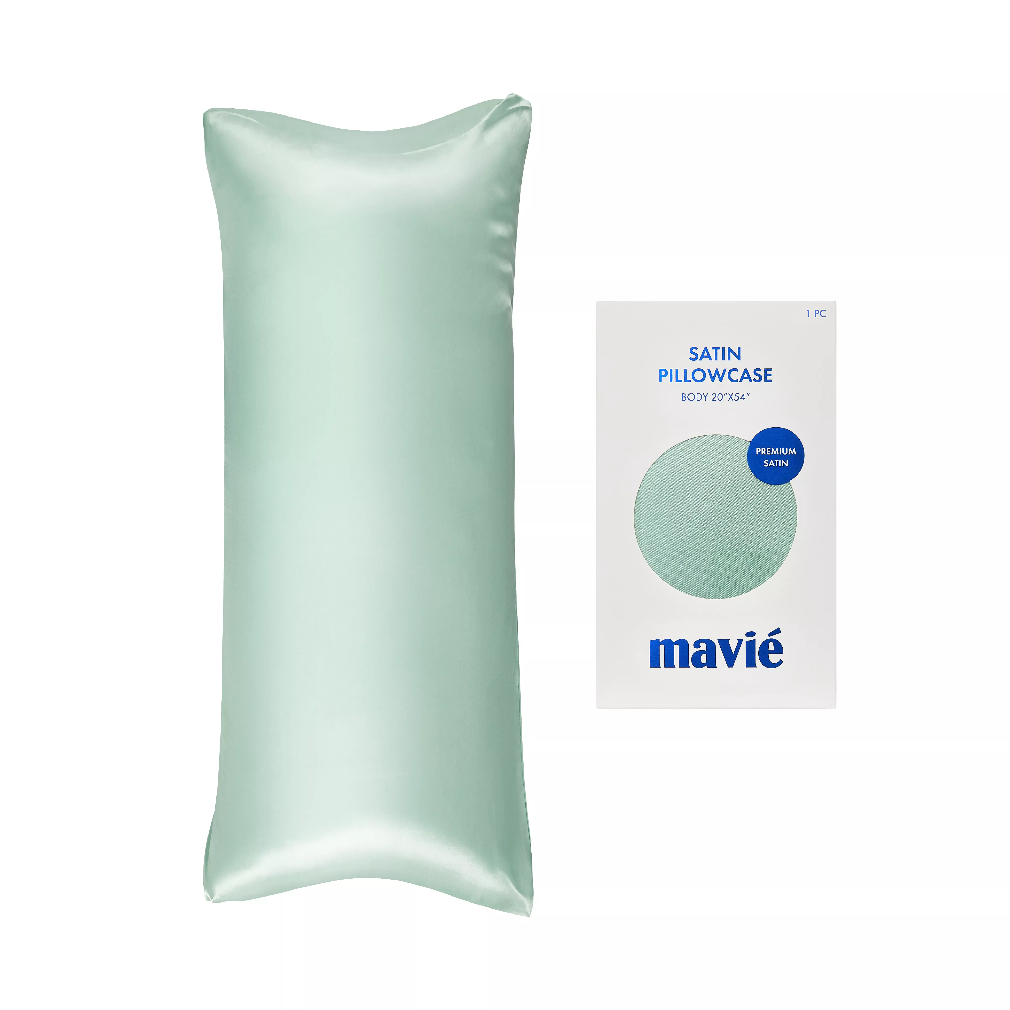 MAVIE Satin Body Pillowcase 20" x 54" - Silky Soft Long Pillow Cover with Envelope Closure - Image 48
