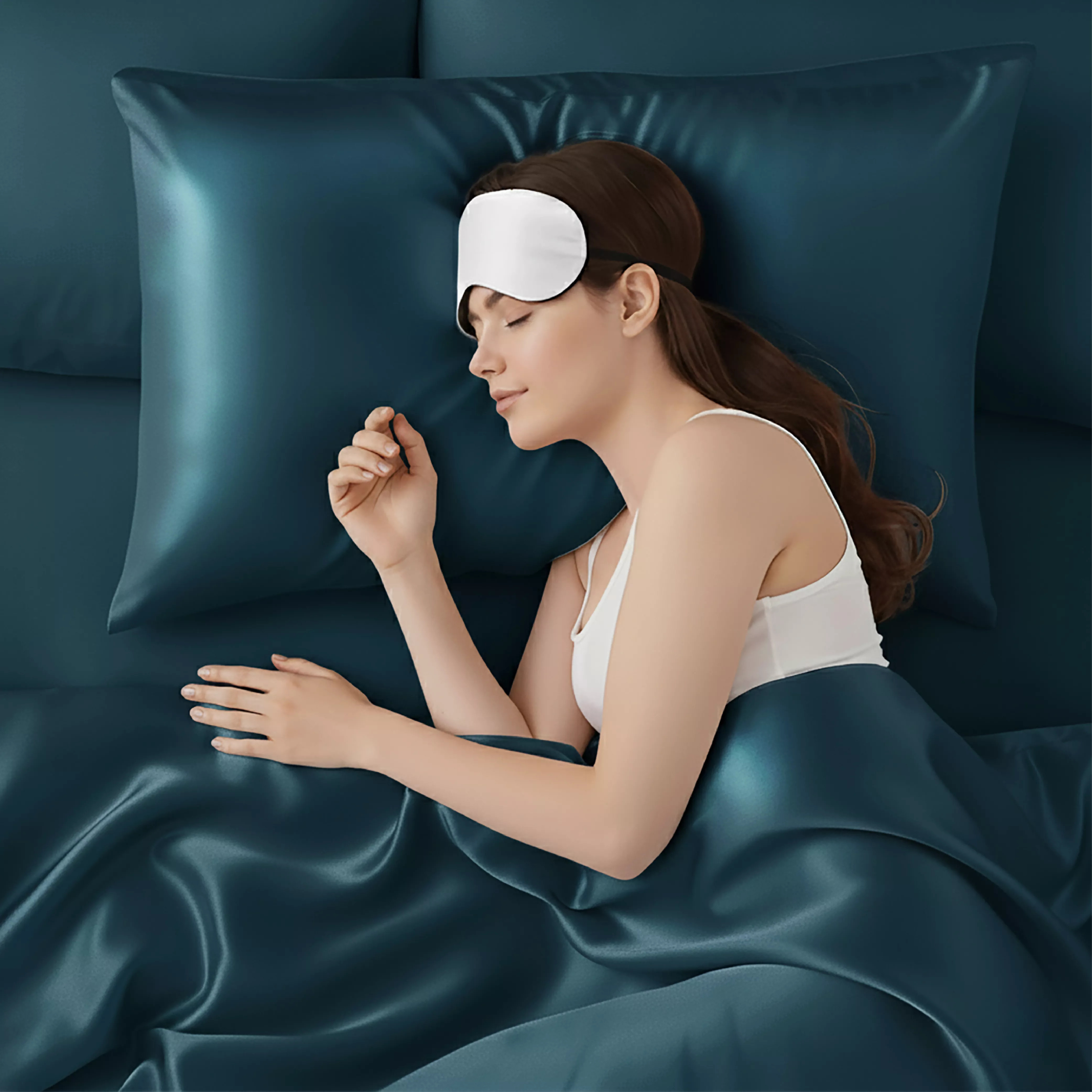 MAVIE Satin Body Pillowcase 20" x 54" - Silky Soft Long Pillow Cover with Envelope Closure - Image 54