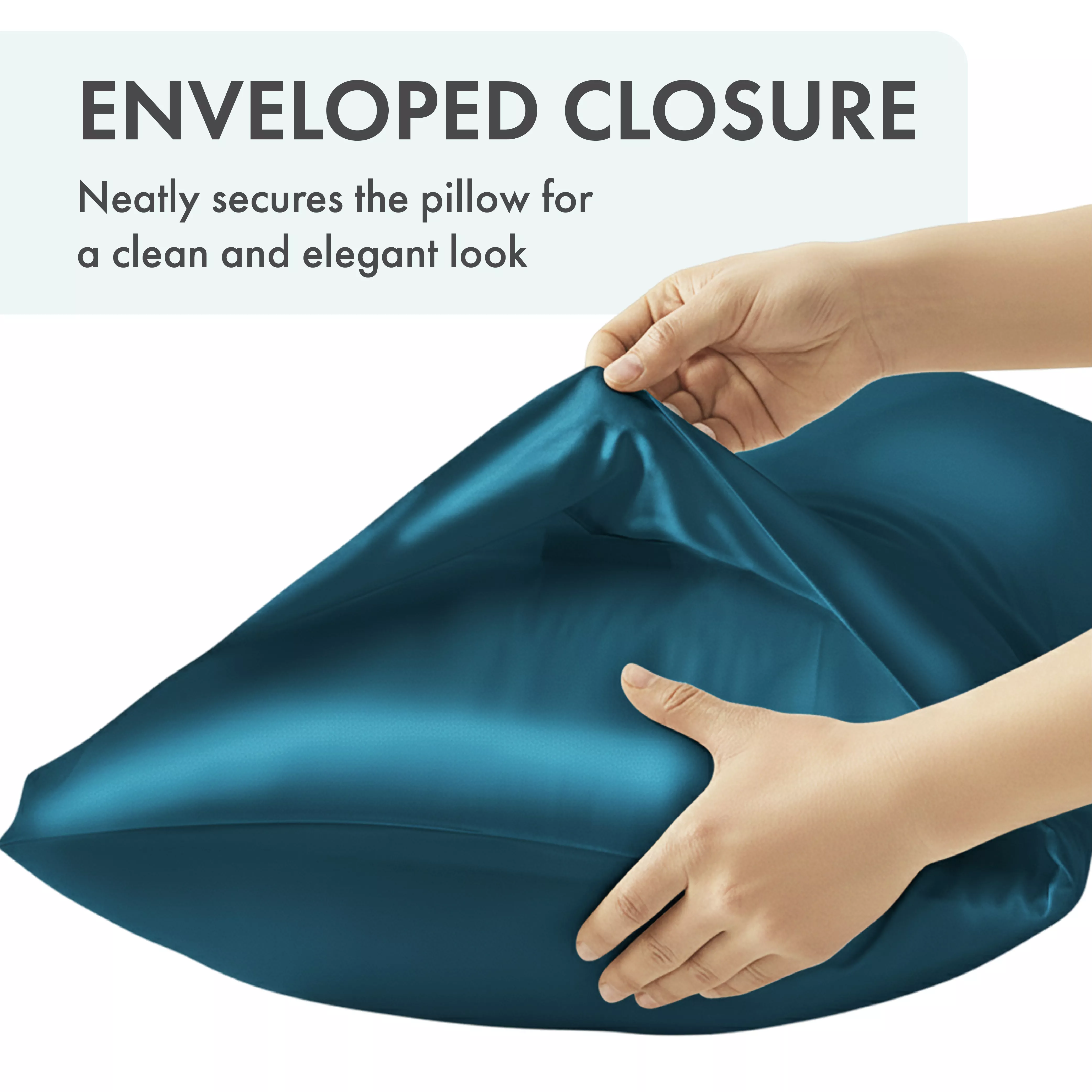 MAVIE Satin Body Pillowcase 20" x 54" - Silky Soft Long Pillow Cover with Envelope Closure - Image 55