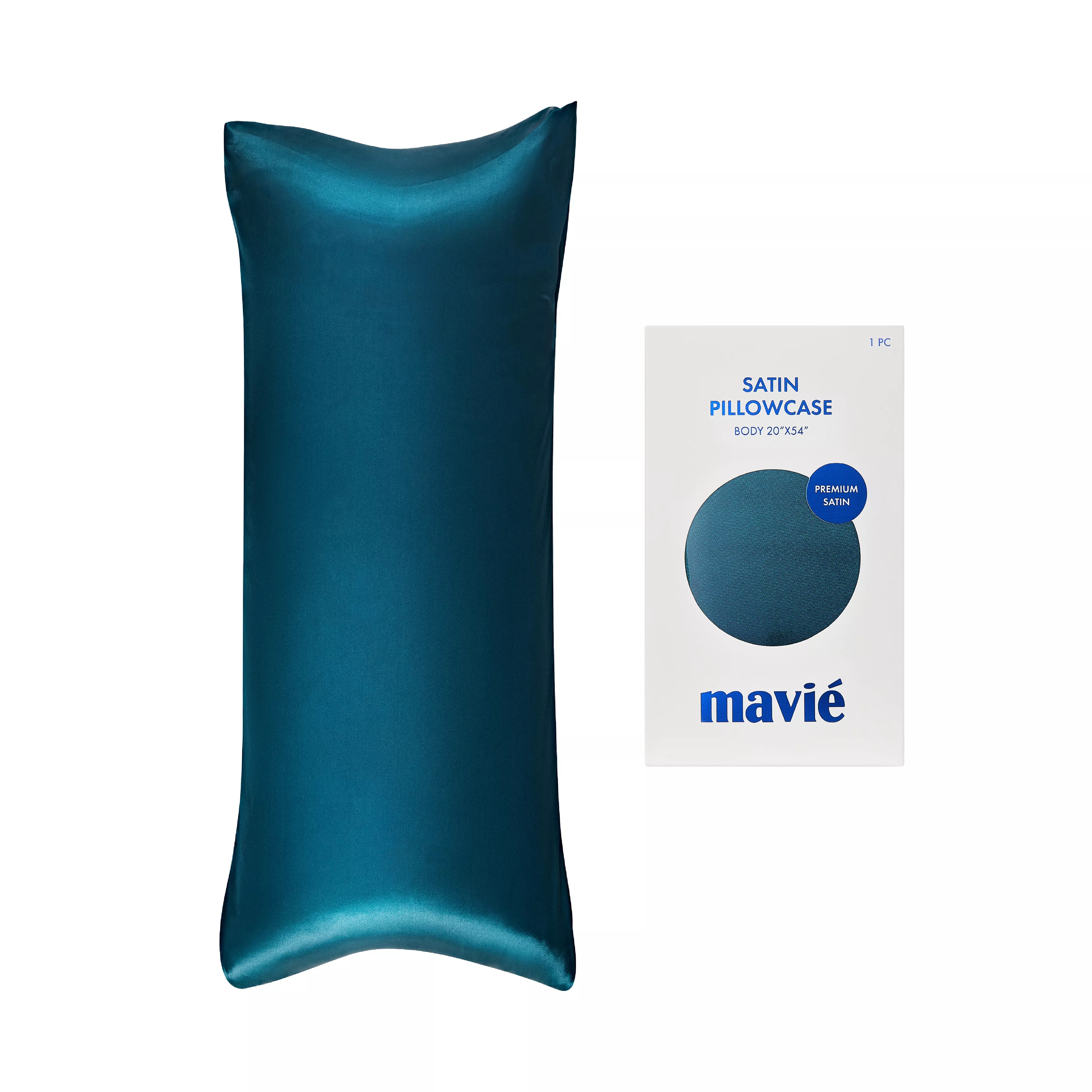 MAVIE Satin Body Pillowcase 20" x 54" - Silky Soft Long Pillow Cover with Envelope Closure - Image 58