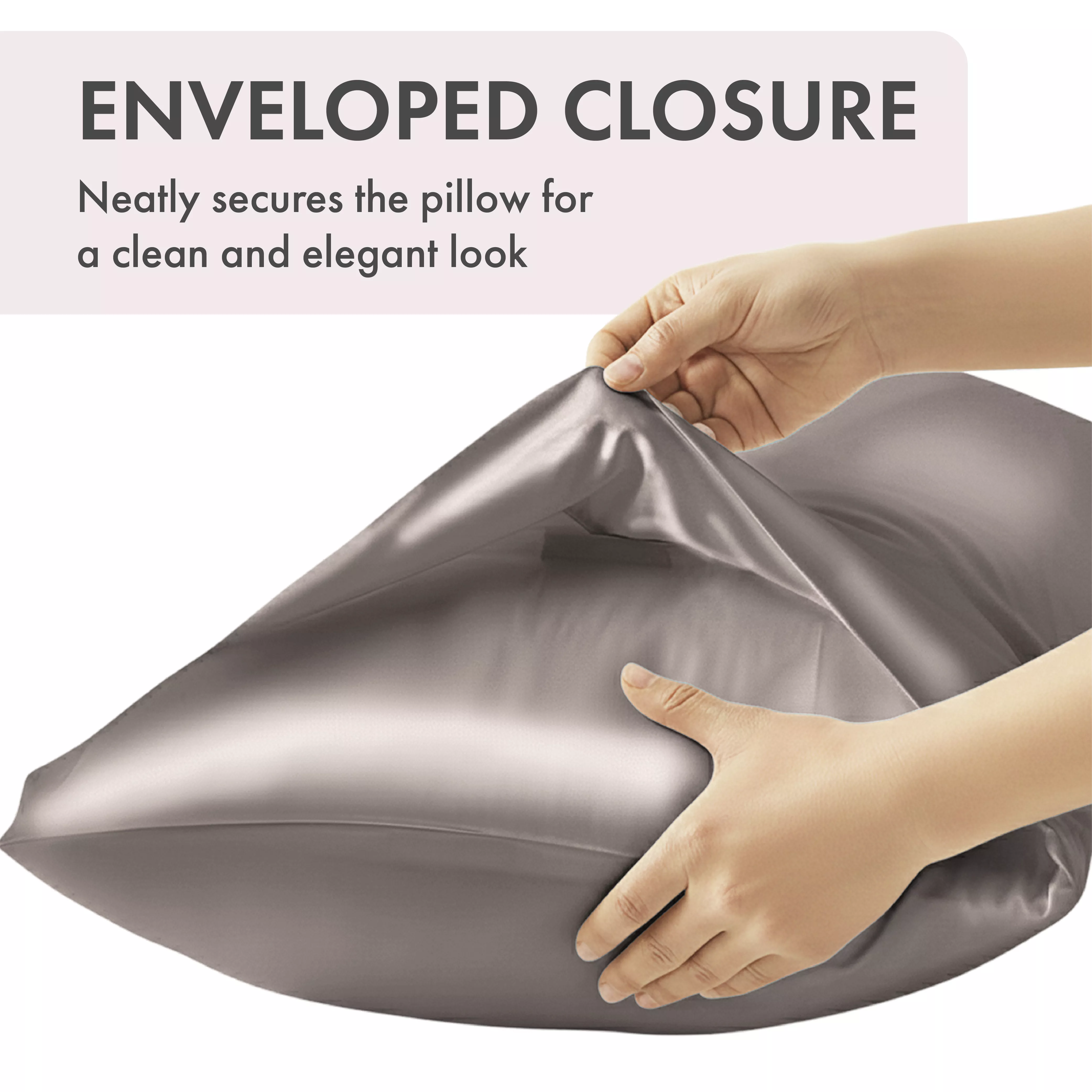 MAVIE Satin Body Pillowcase 20" x 54" - Silky Soft Long Pillow Cover with Envelope Closure - Image 65