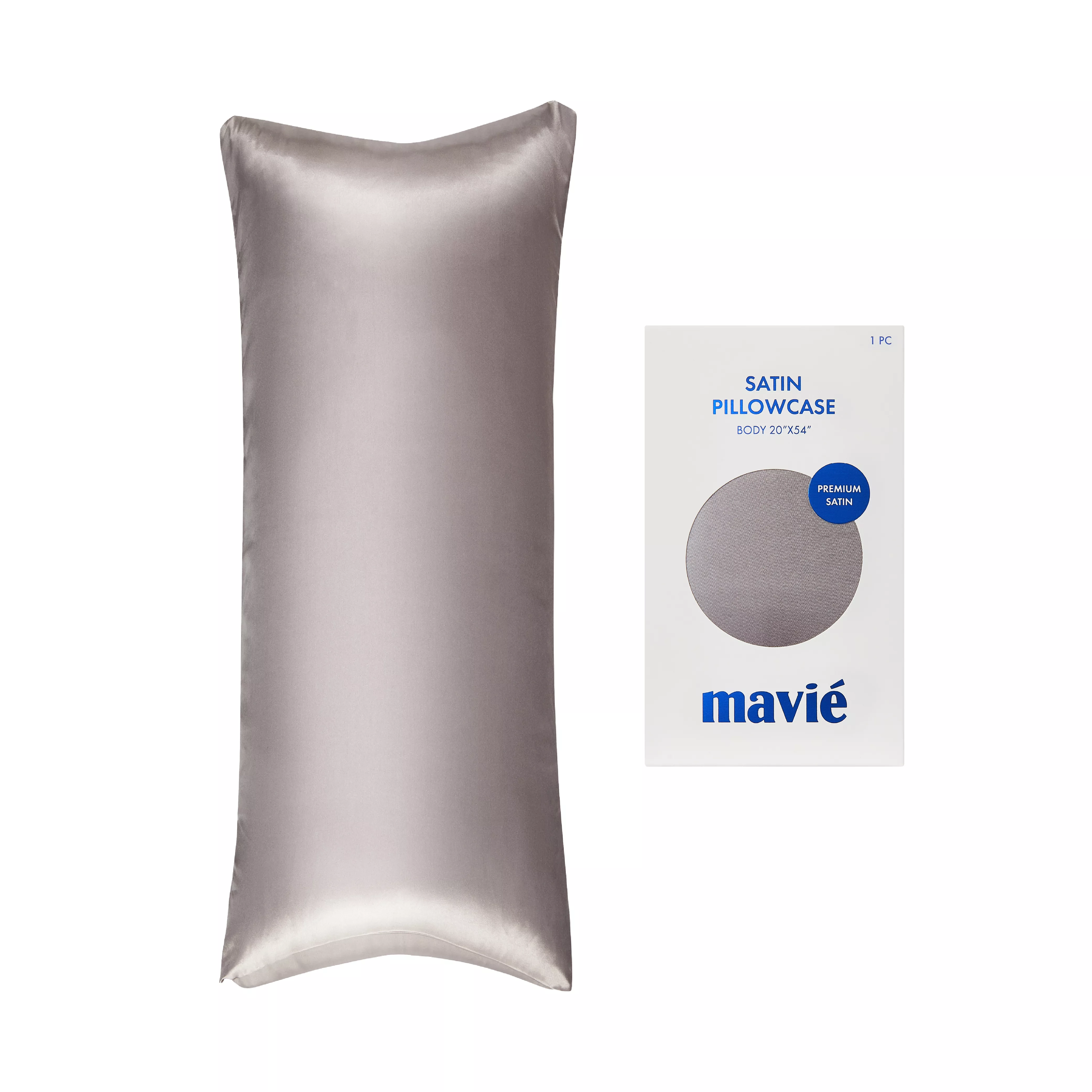 MAVIE Satin Body Pillowcase 20" x 54" - Silky Soft Long Pillow Cover with Envelope Closure - Image 68