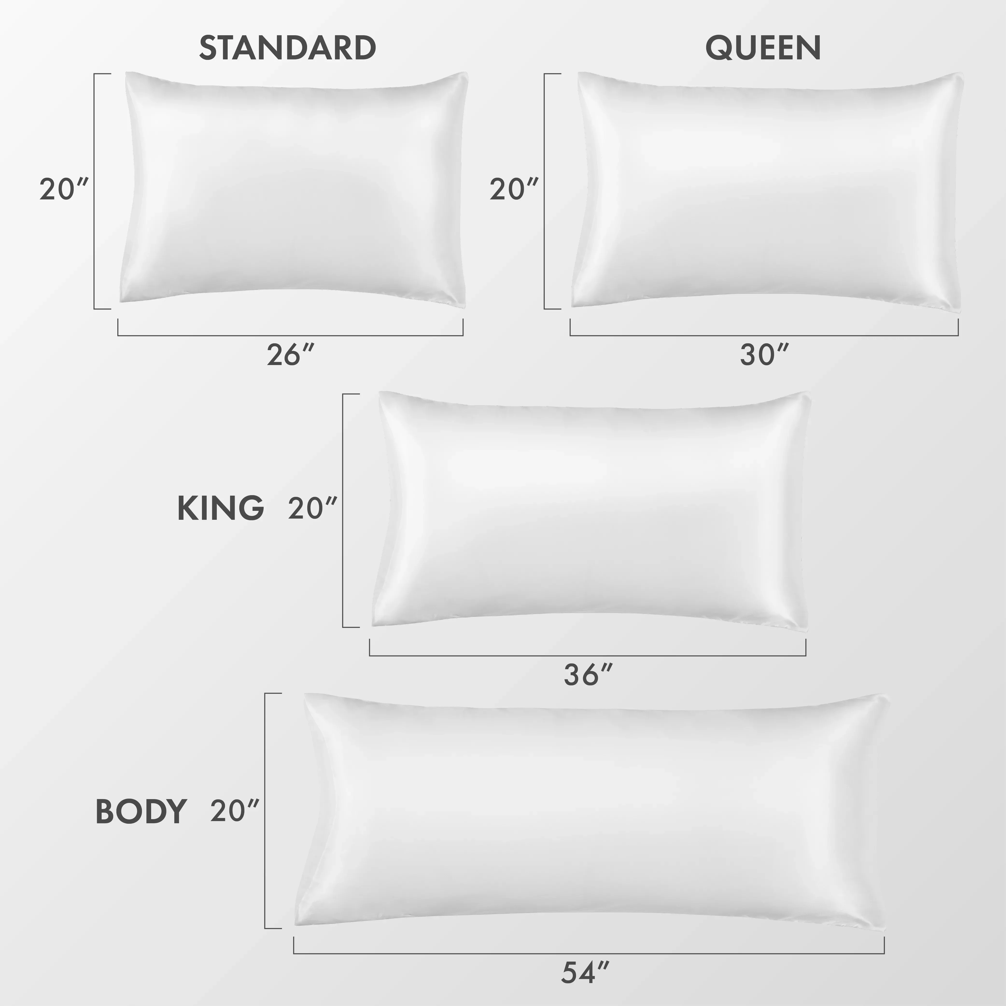 MAVIE Satin Body Pillowcase 20" x 54" - Silky Soft Long Pillow Cover with Envelope Closure - Image 7
