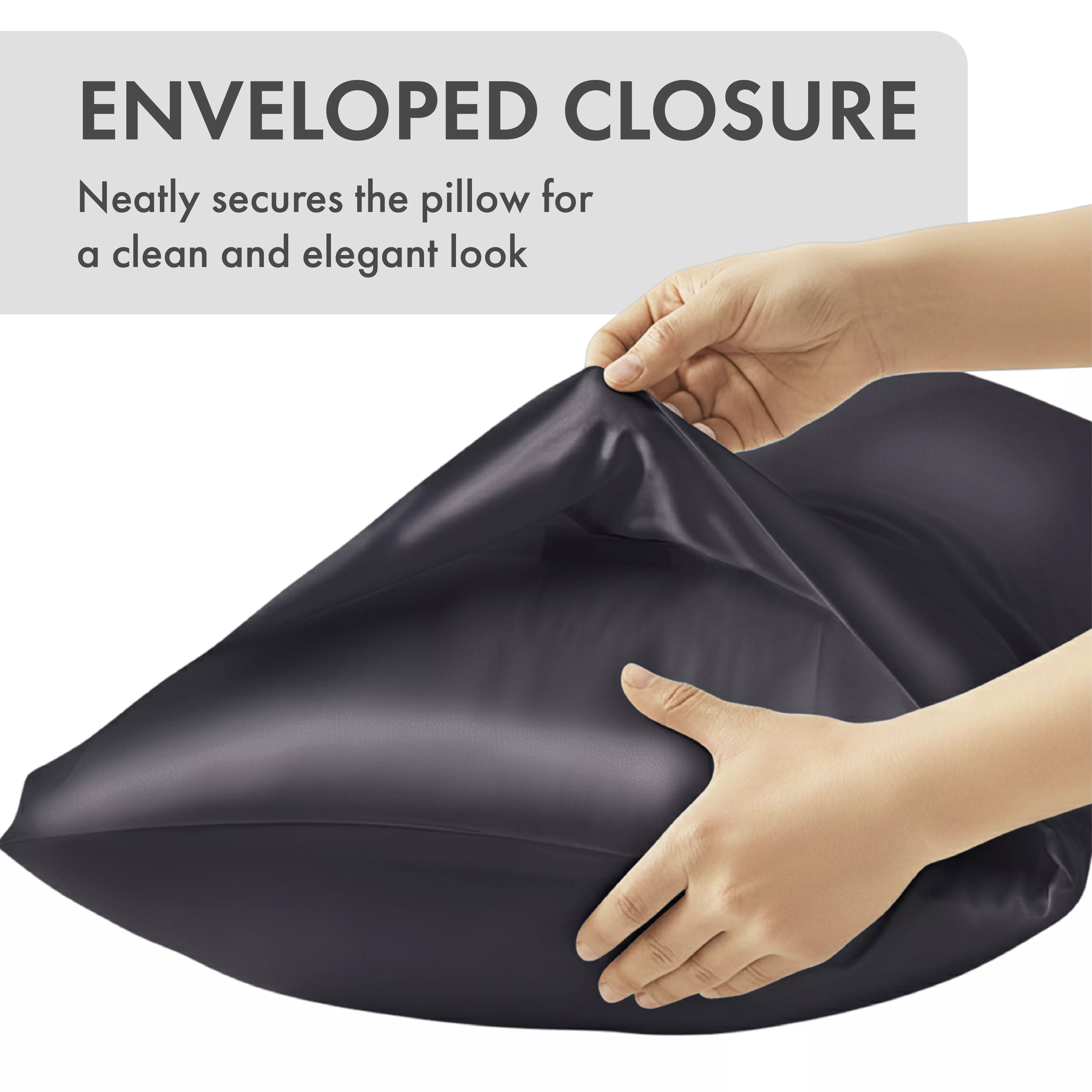 MAVIE Satin Body Pillowcase 20" x 54" - Silky Soft Long Pillow Cover with Envelope Closure - Image 75