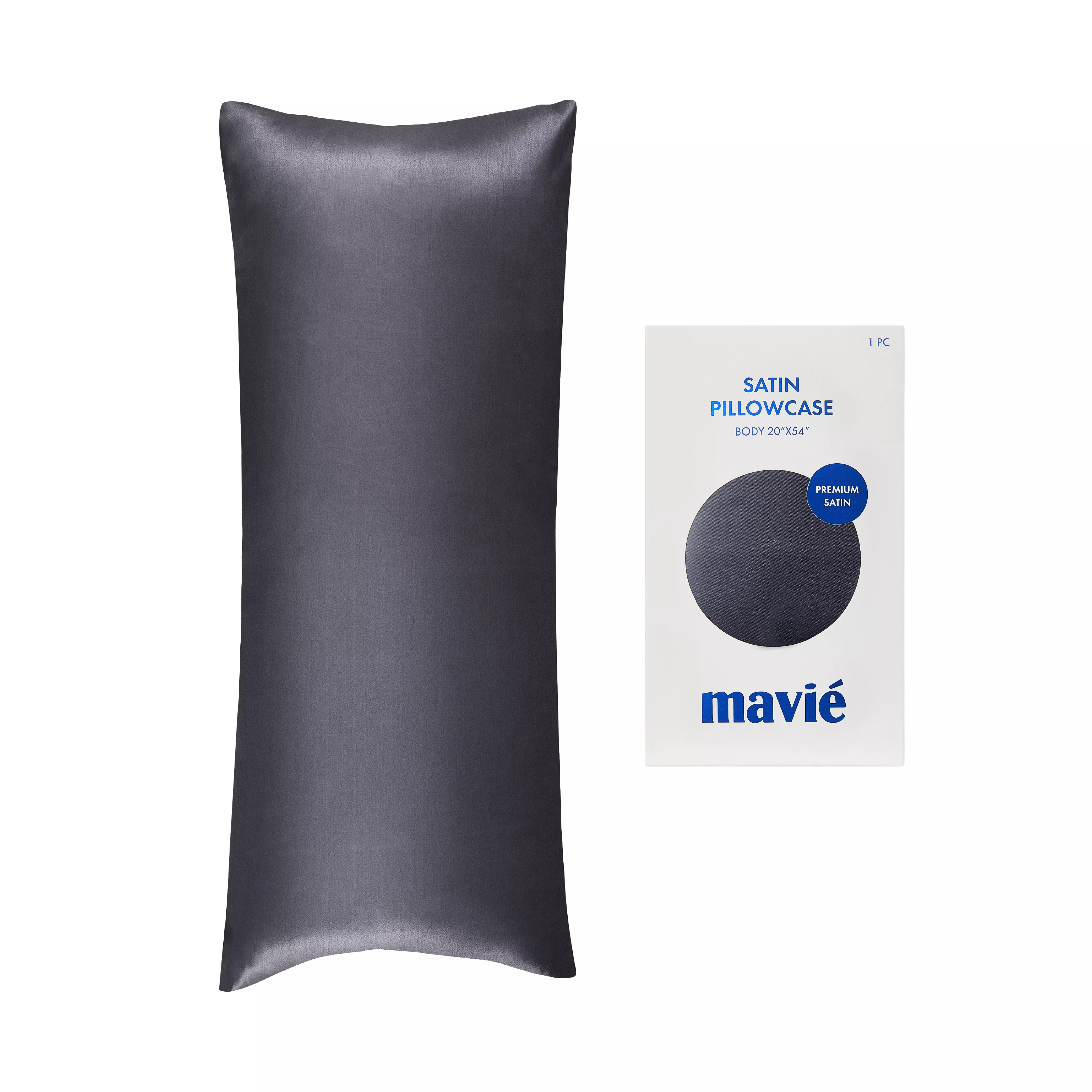 MAVIE Satin Body Pillowcase 20" x 54" - Silky Soft Long Pillow Cover with Envelope Closure - Image 78
