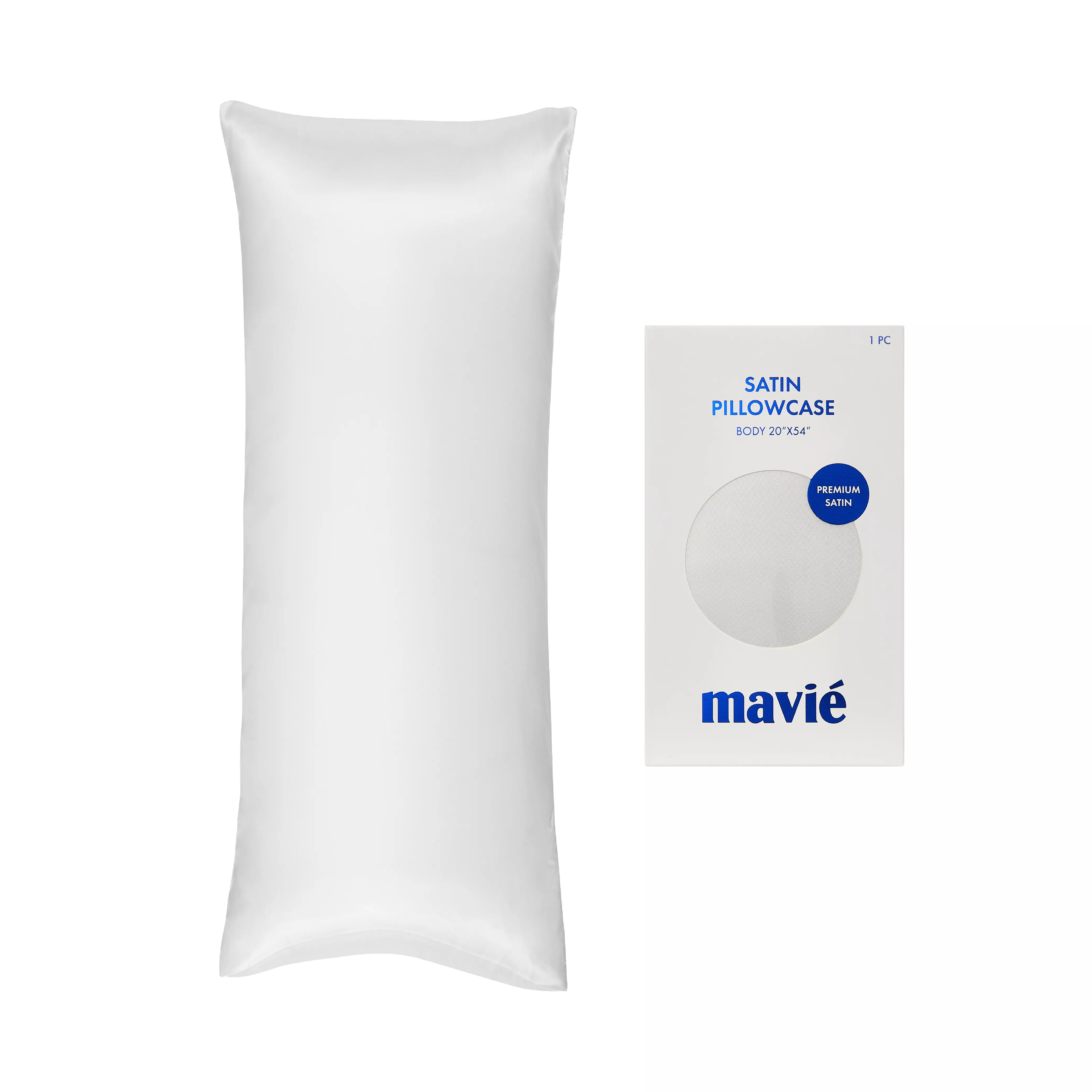 MAVIE Satin Body Pillowcase 20" x 54" - Silky Soft Long Pillow Cover with Envelope Closure - Image 8