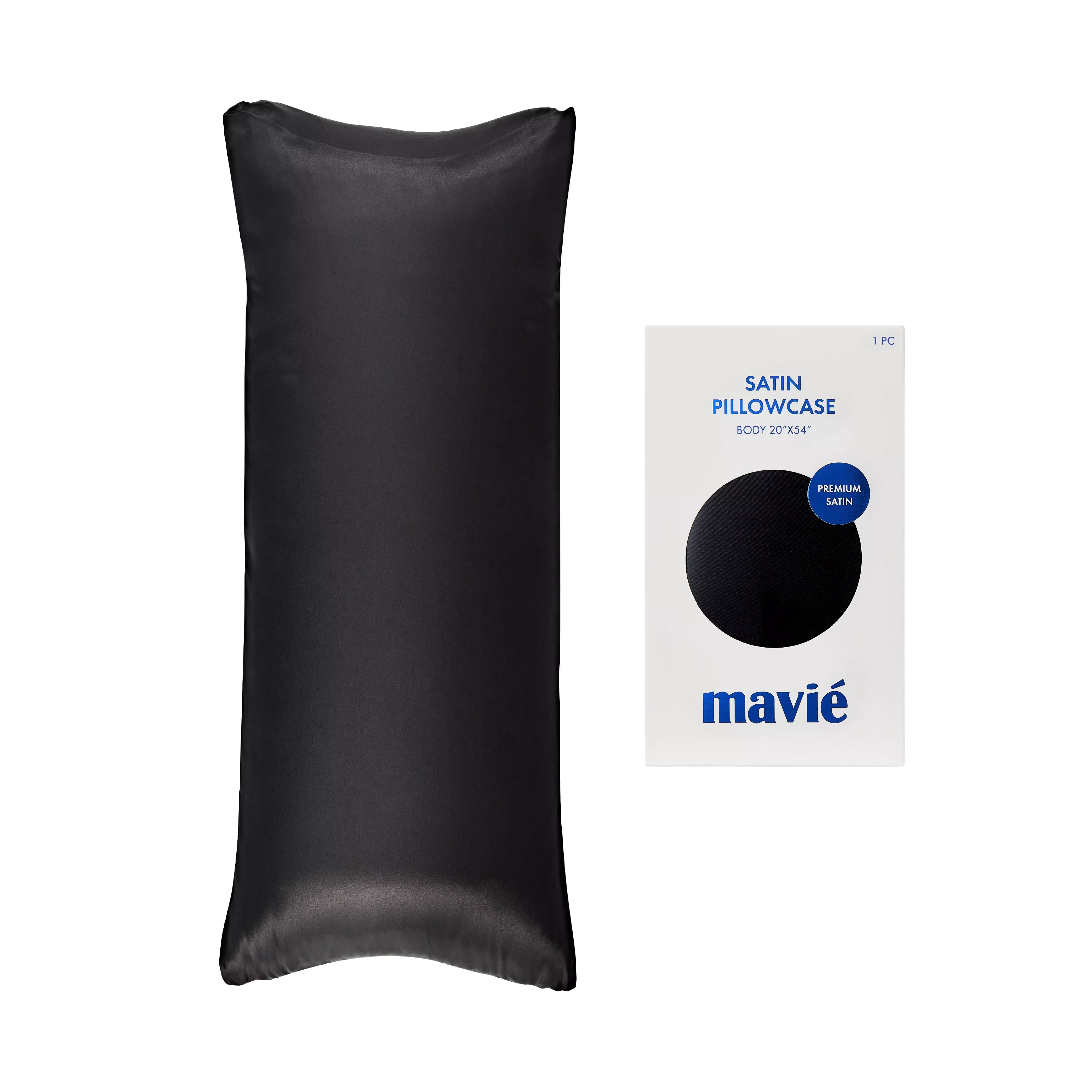 MAVIE Satin Body Pillowcase 20" x 54" - Silky Soft Long Pillow Cover with Envelope Closure - Image 88