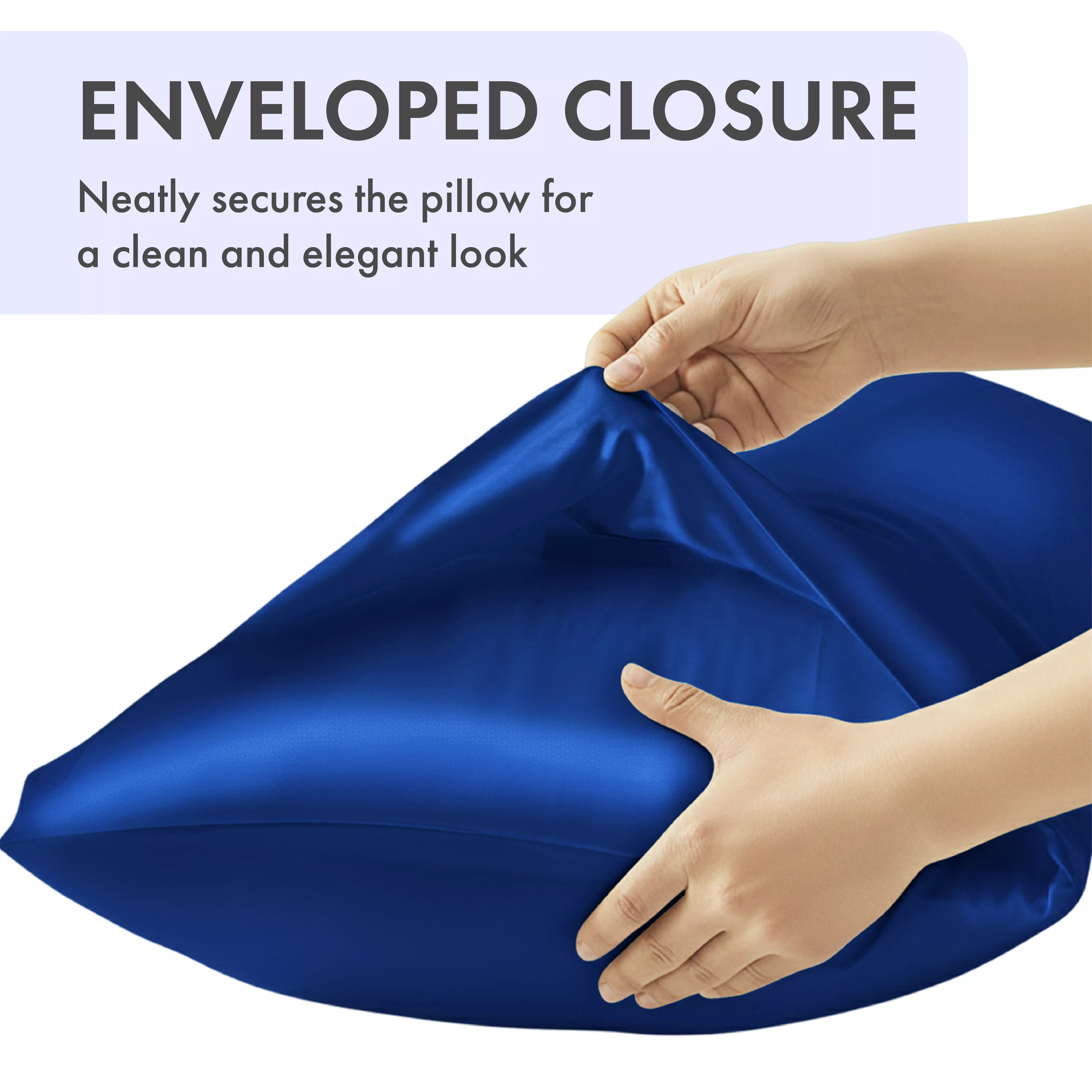 MAVIE Satin Body Pillowcase 20" x 54" - Silky Soft Long Pillow Cover with Envelope Closure - Image 95