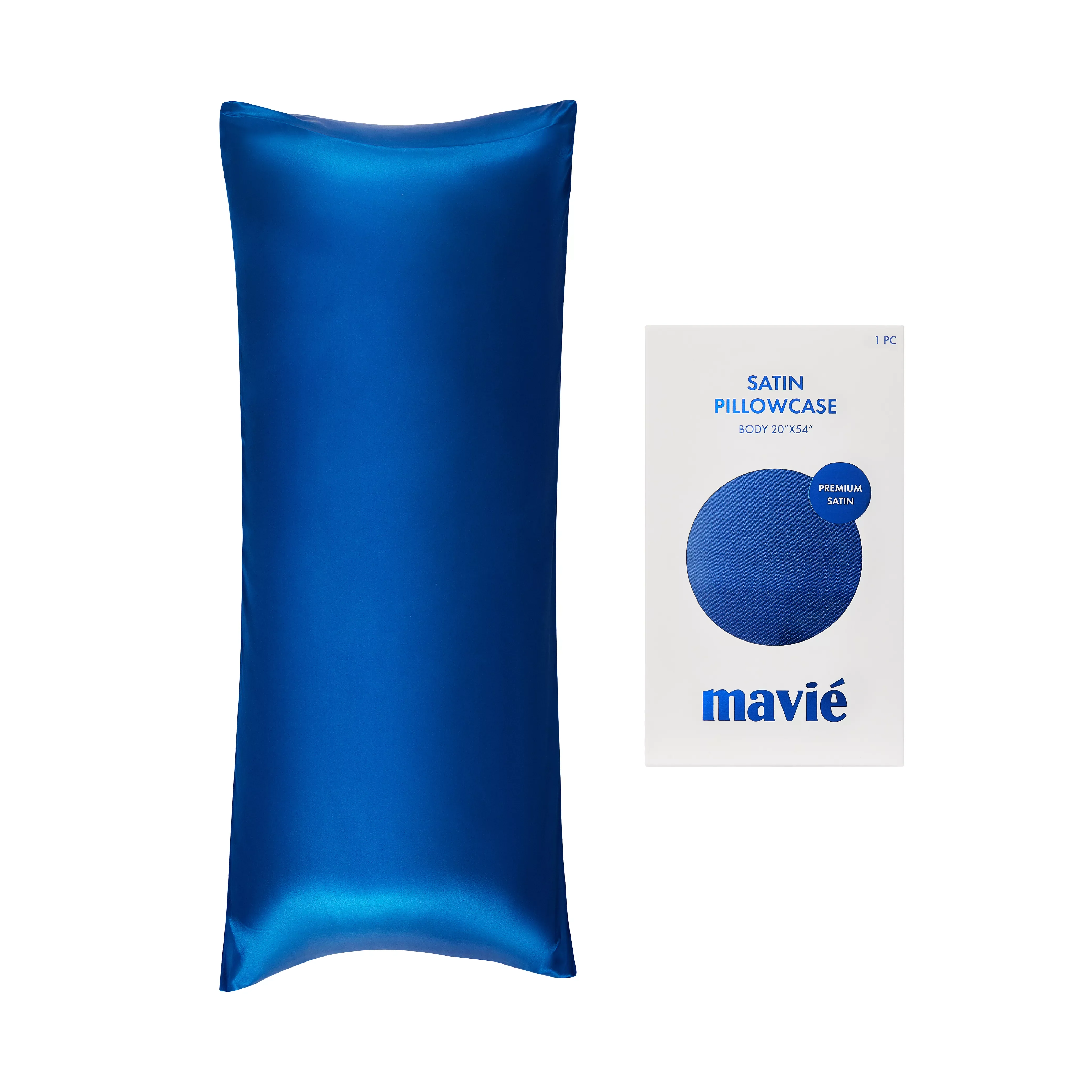 MAVIE Satin Body Pillowcase 20" x 54" - Silky Soft Long Pillow Cover with Envelope Closure - Image 98