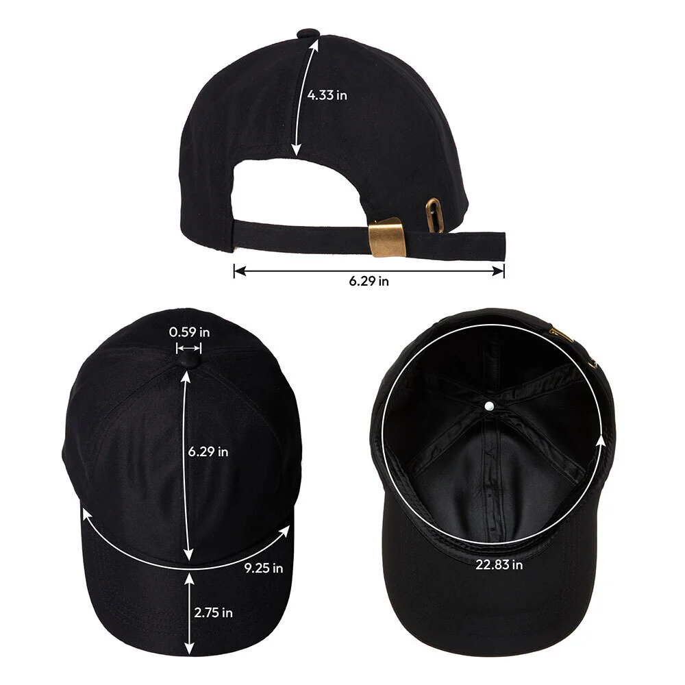 RED by KISS Satin Lined Baseball Cap - Black - Image 4