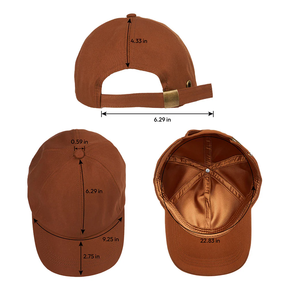 RED by KISS Satin Lined Baseball Cap - Brown - Image 4