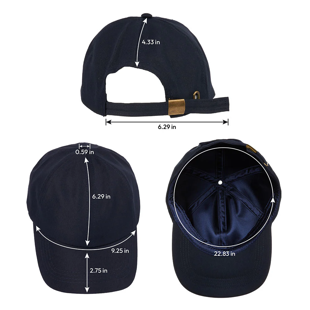 RED by KISS Satin Lined Baseball Cap - Navy - Image 4