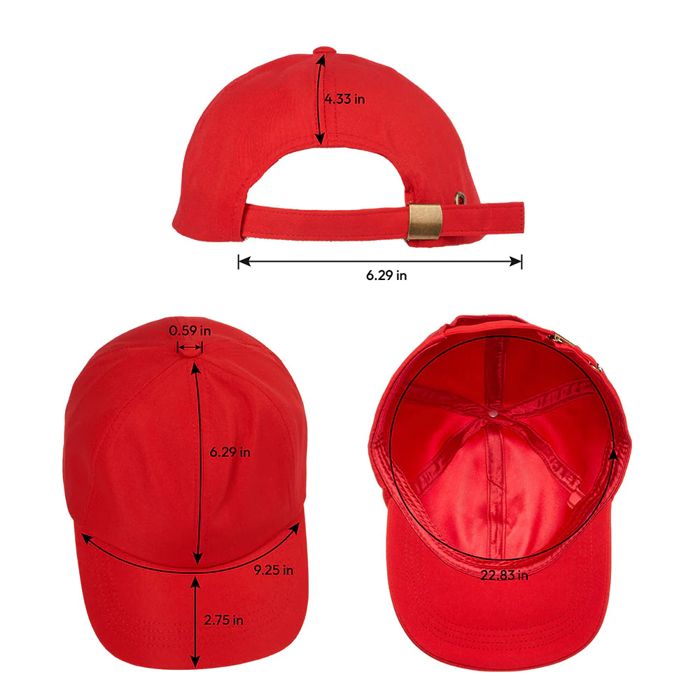 RED by KISS Satin Lined Baseball Cap - Red - Image 5