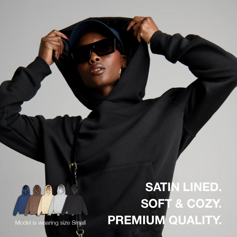 Arria Satin-Lined Hoodie – Frizz-Free Hair Protection - Image 115