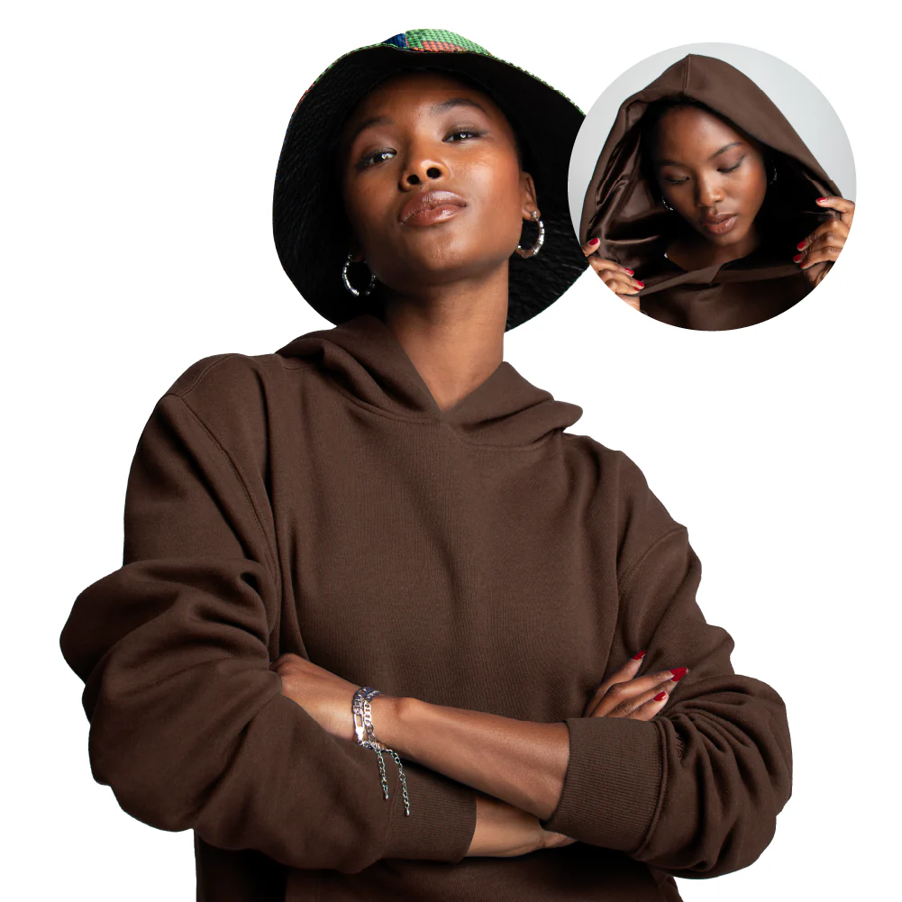 Arria Satin-Lined Hoodie – Frizz-Free Hair Protection - Image 4
