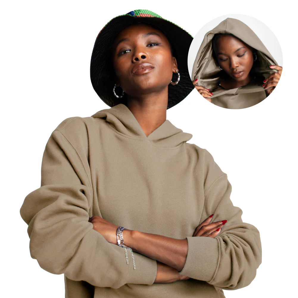 Arria Satin-Lined Hoodie – Frizz-Free Hair Protection - Image 43