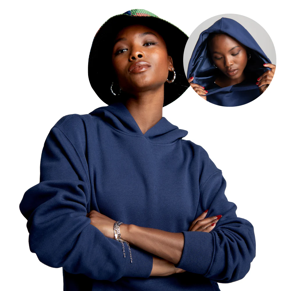 Arria Satin-Lined Hoodie – Frizz-Free Hair Protection - Image 5