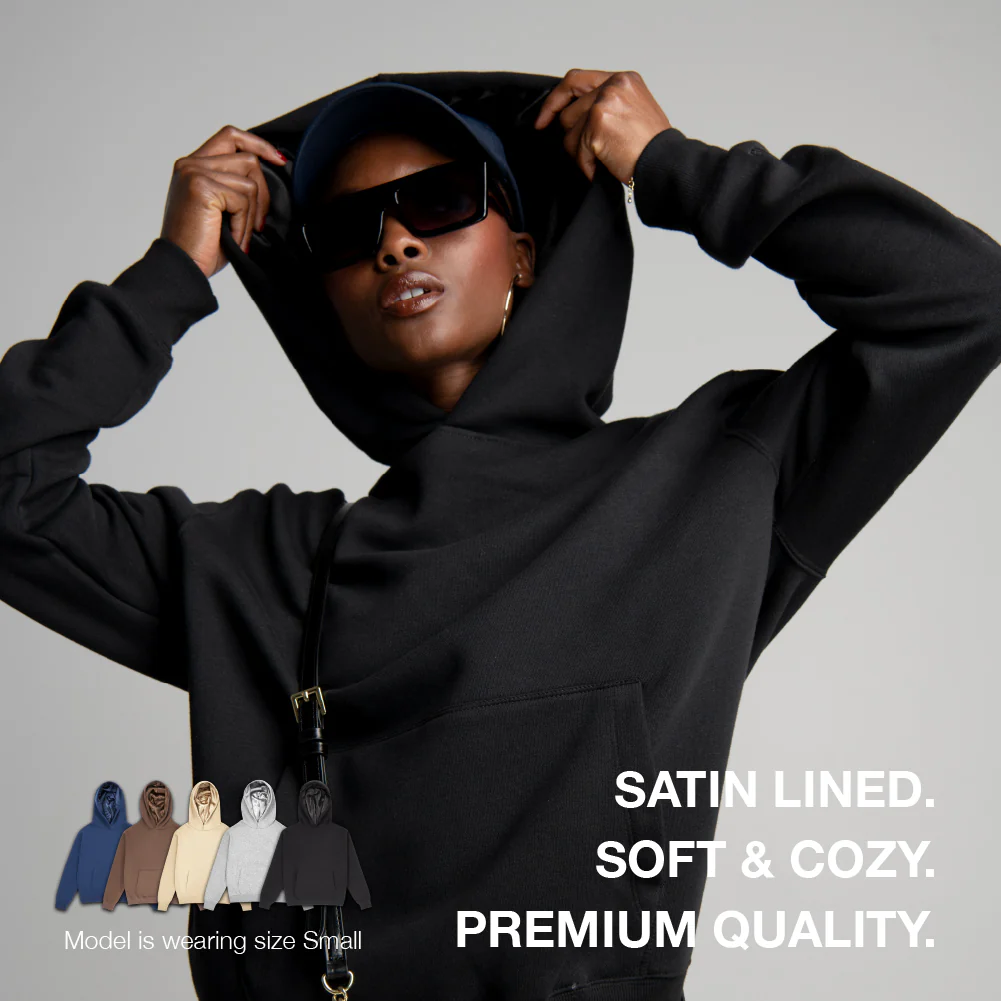 Arria Satin-Lined Hoodie – Frizz-Free Hair Protection - Image 60